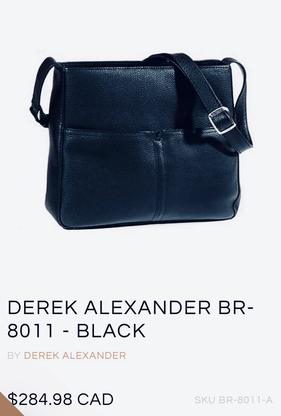 Derek Alexander NAVY BLUE LEATHER Bag