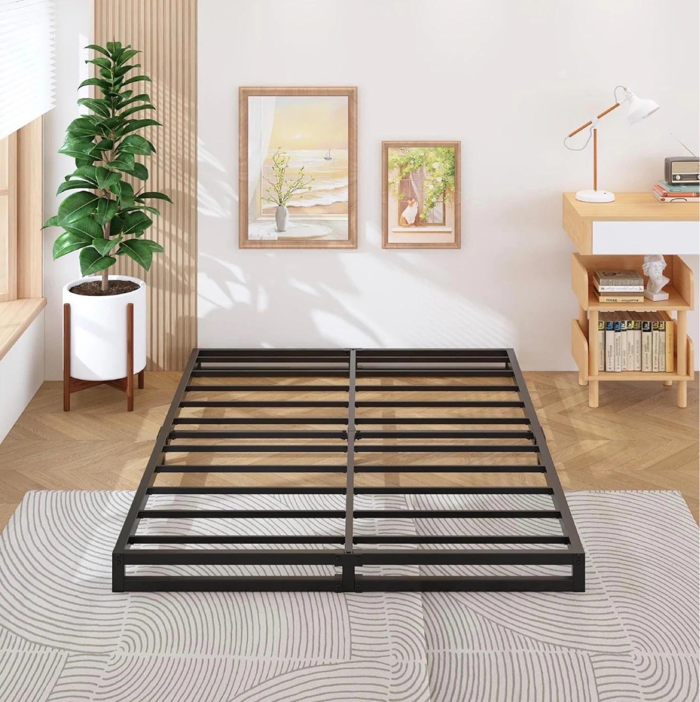 Queen Size Mattress with Bed Frame