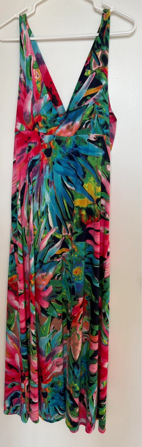 V-Neck Sleeveless Maxi Dress size Large - photo 2