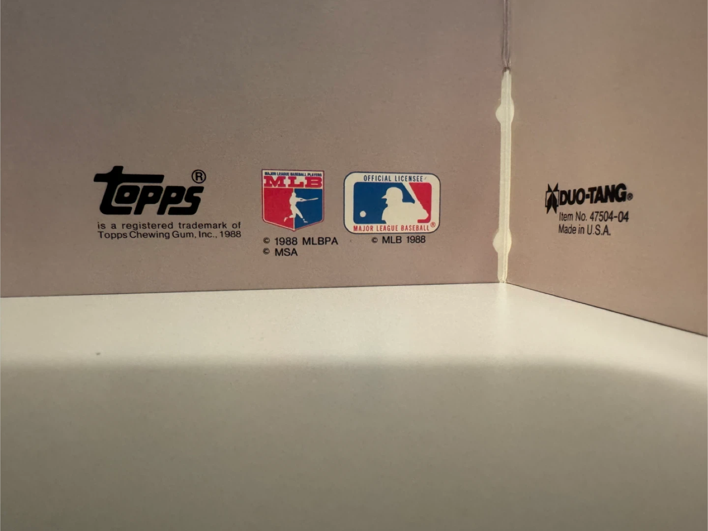 Vintage Topps Tim Wallach 1988 Baseball Card Folder - photo 4