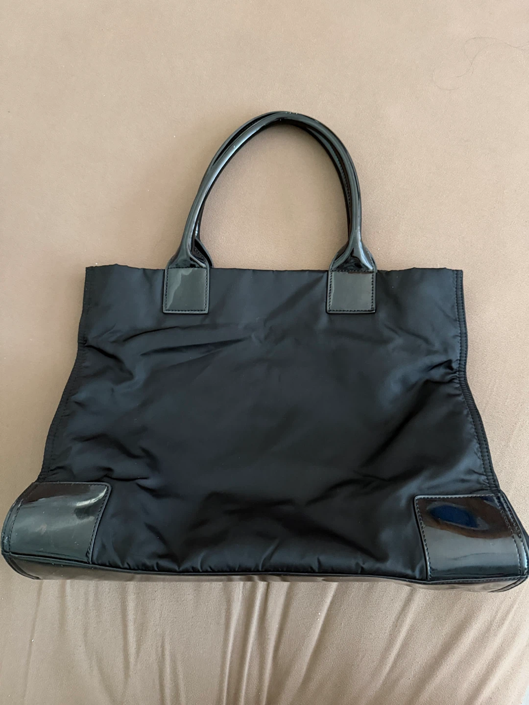 Tory Burch Black Nylon Tote Bag