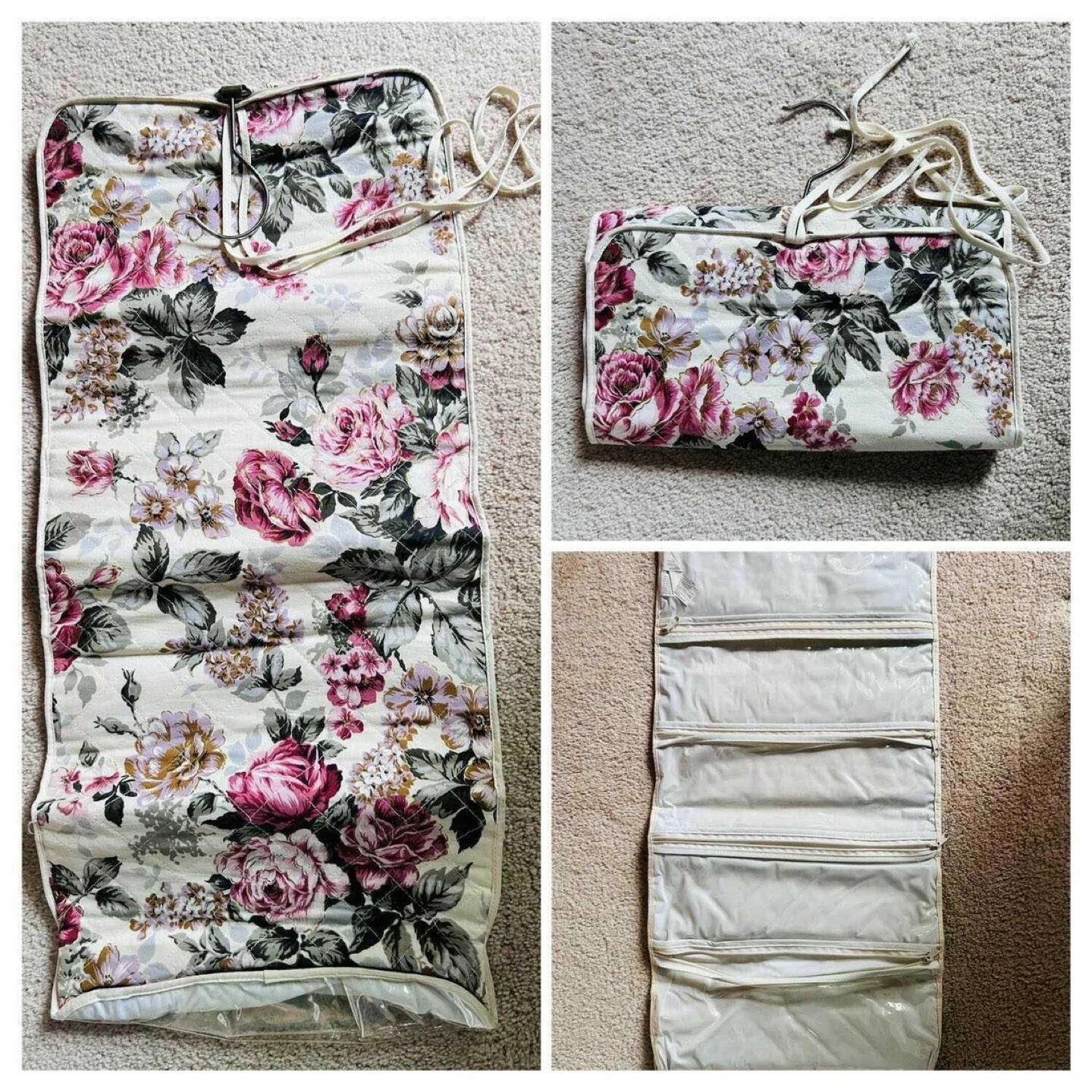 27” hanging travel organizer: foldable