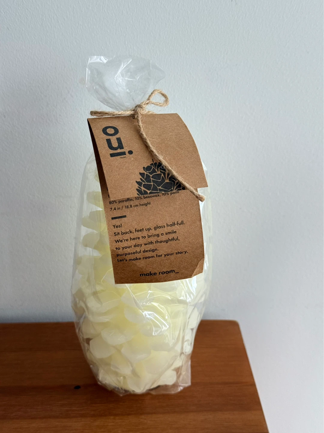 Oui Studio Pinecone Candle