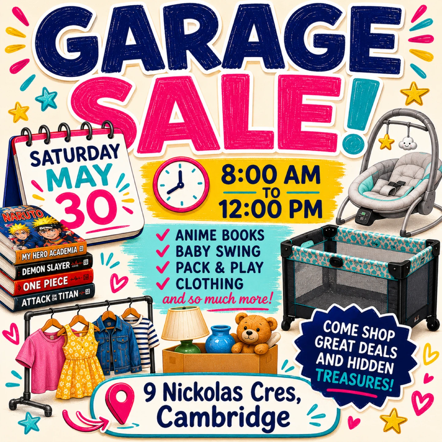 Garage Sale - Saturday May 30th