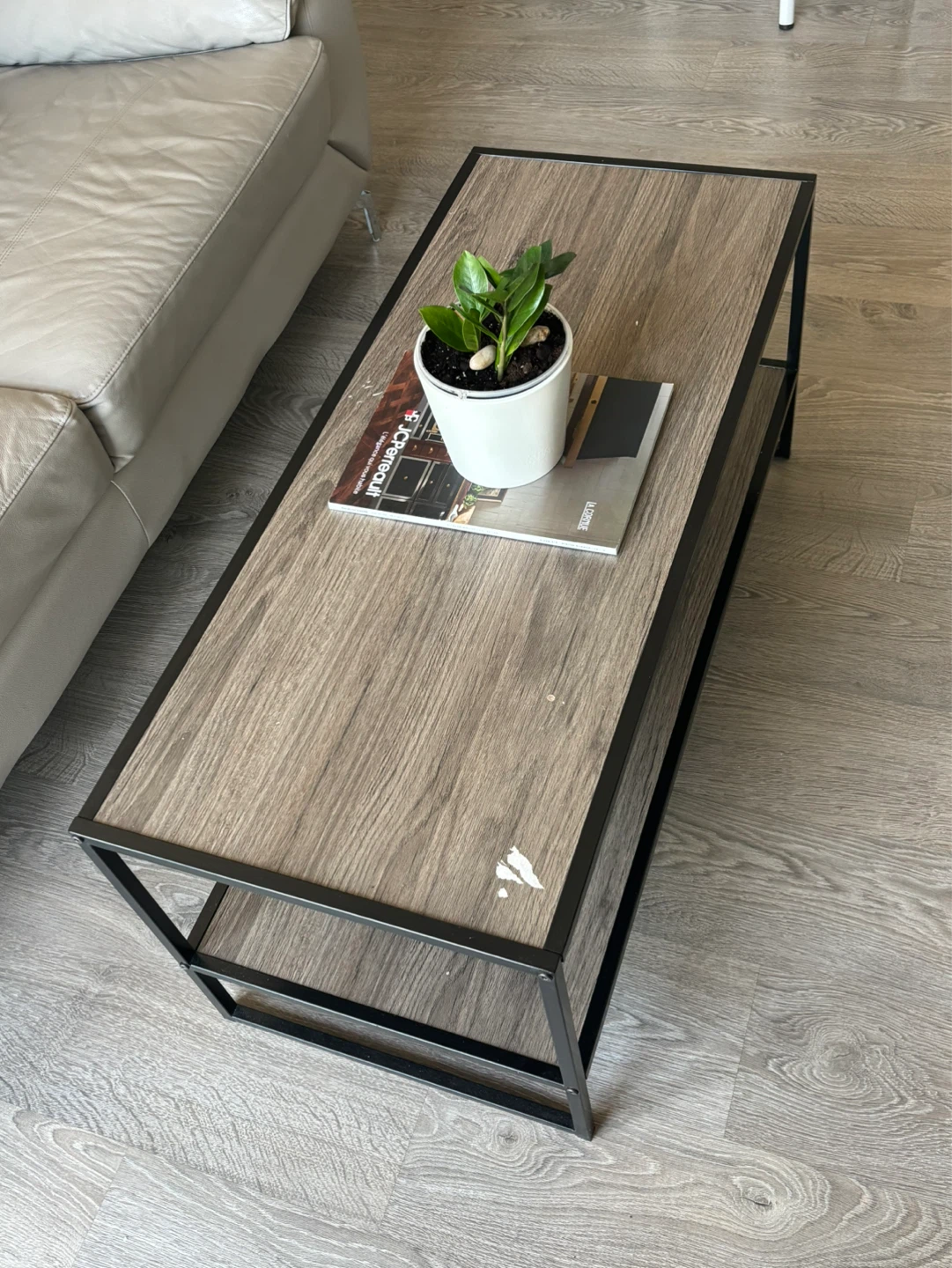 Leather Sofa + free coffee table - photo 5