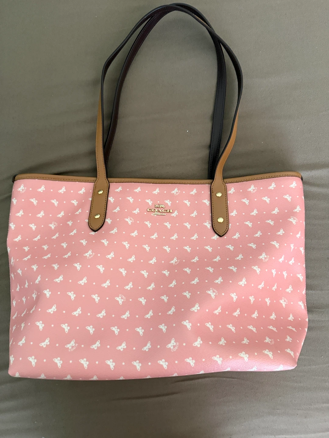 Coach Butterfly Print Tote Bag