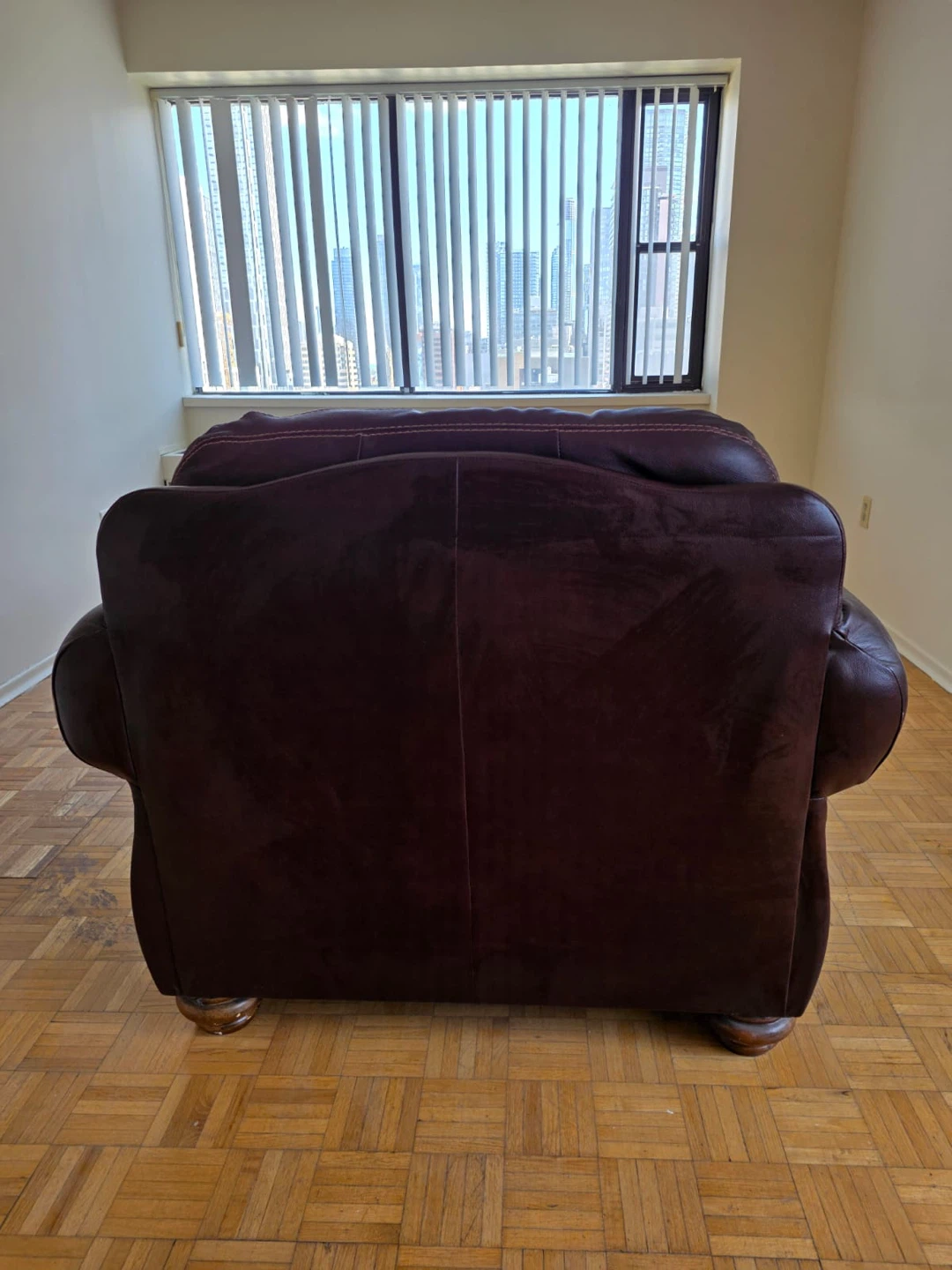 Dark Brown Leather Armchair - photo 3