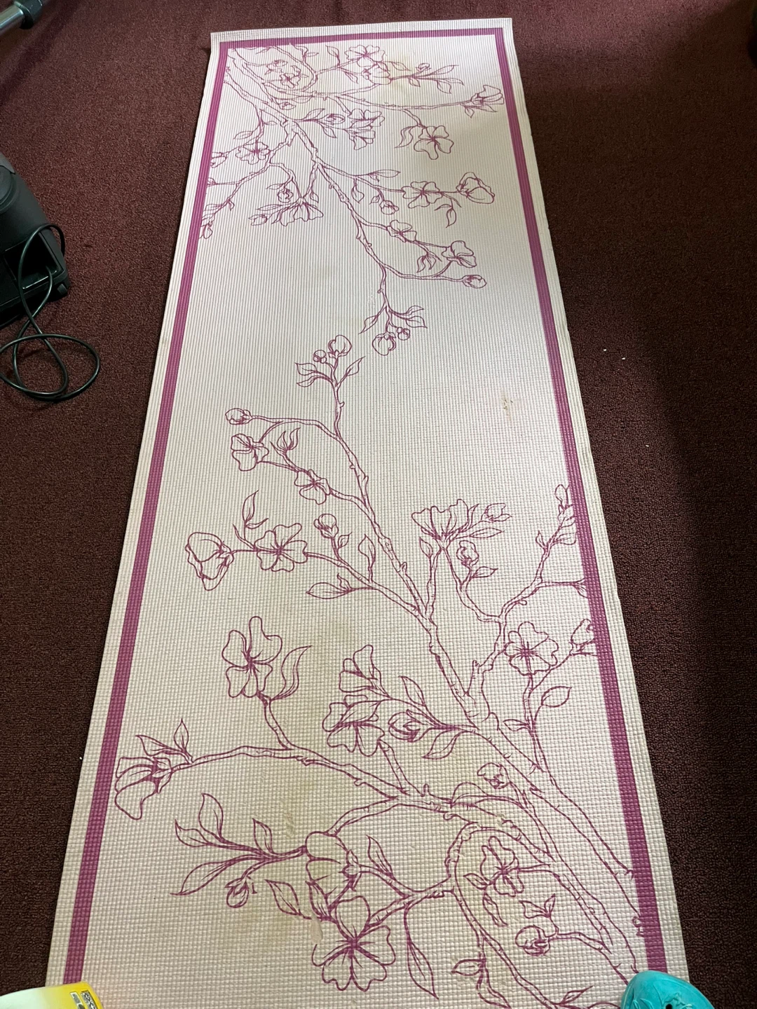 Yoga Mat - Cherry Blossom Design
