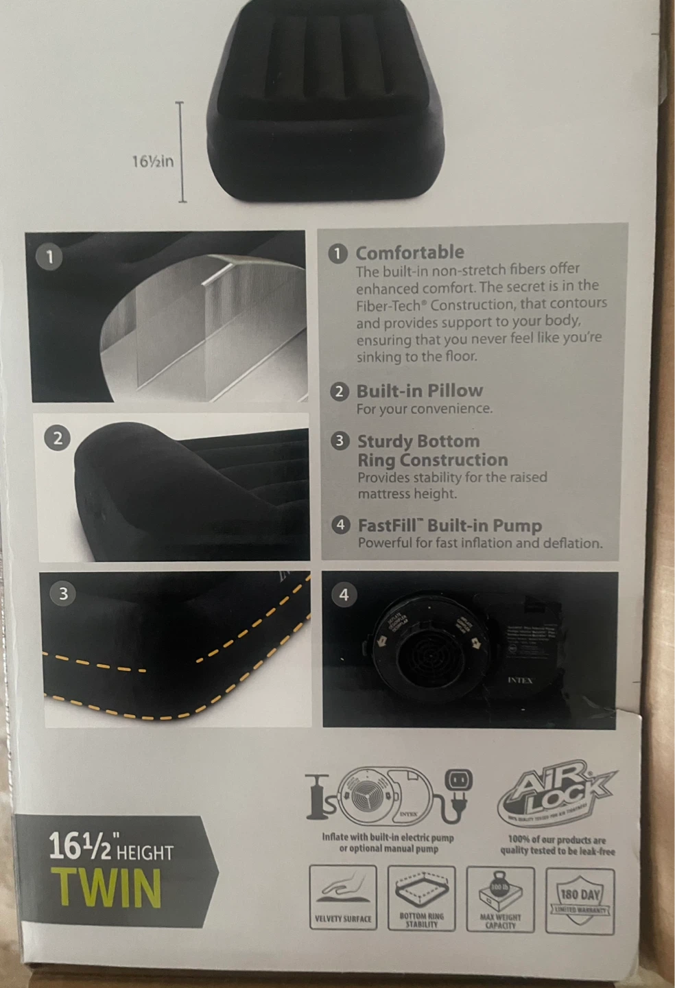 New. INTEX Dura-Beam Plus Air Mattress Twin