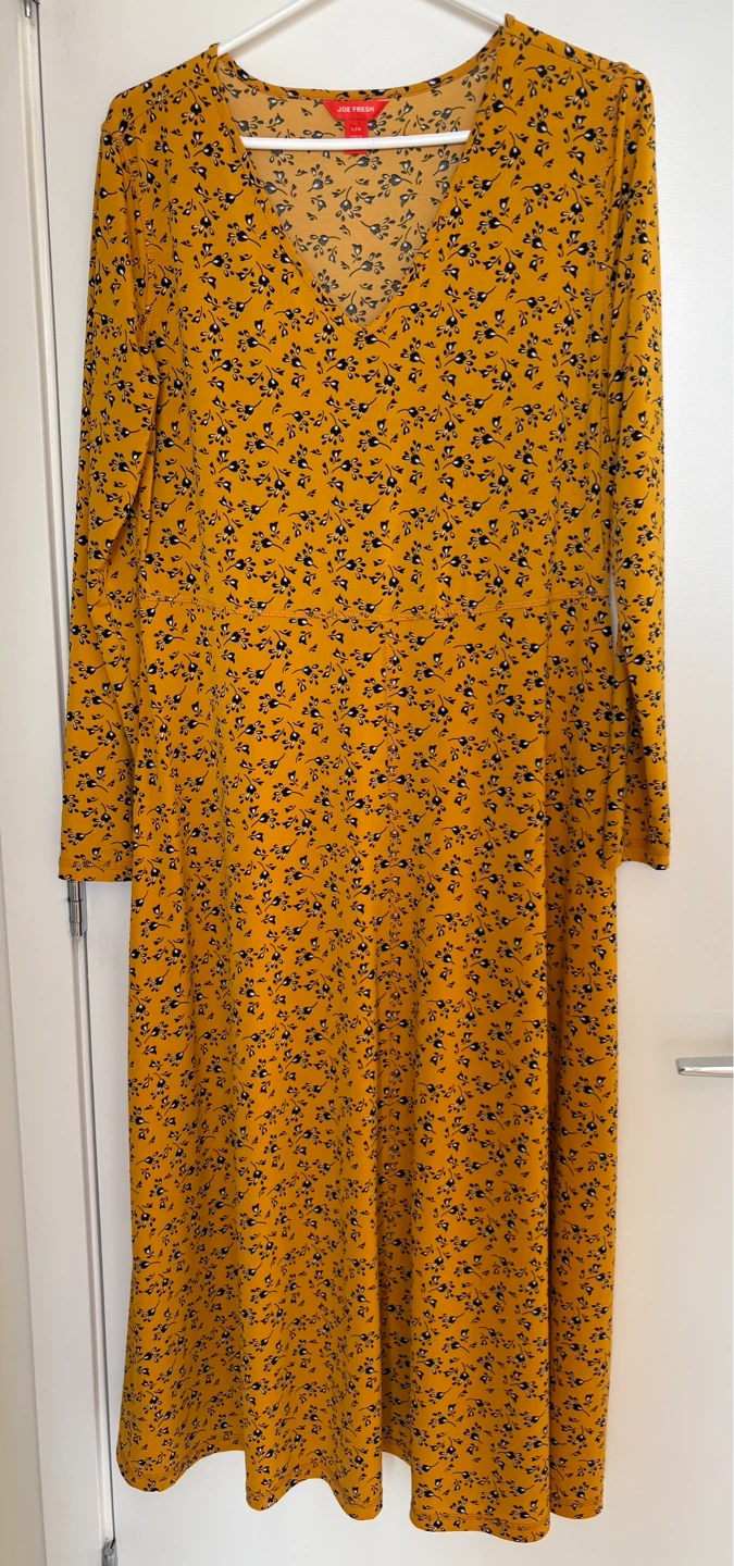 L/XL Floral Print Maxi Dress