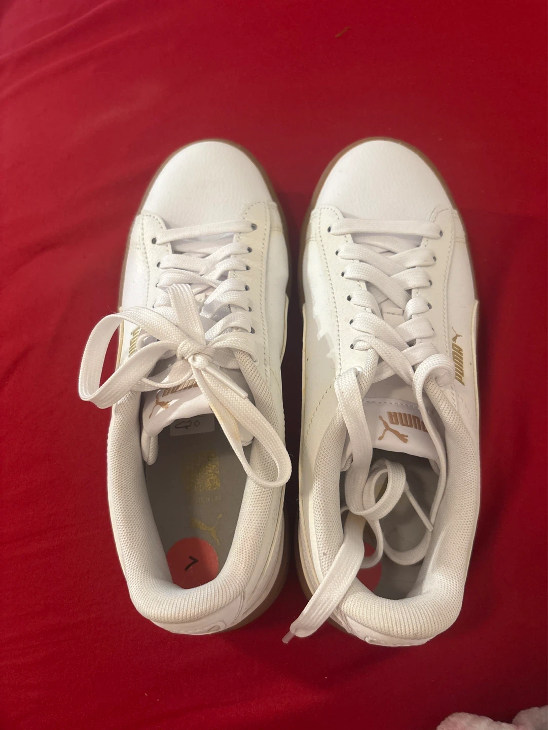 Puma White Sneakers Size 7