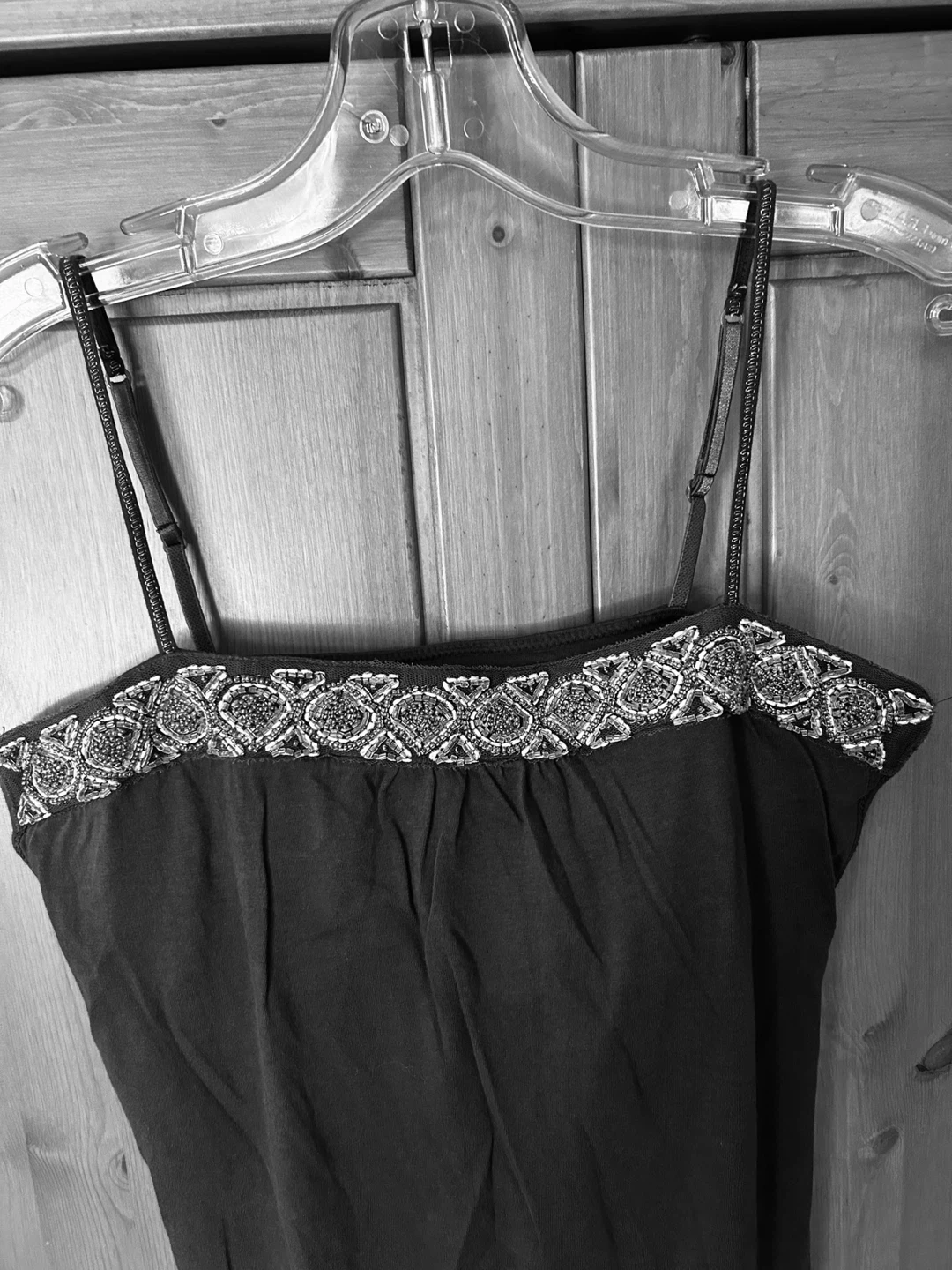 NEW Pewter Grey Beaded Camisole Top - photo 2