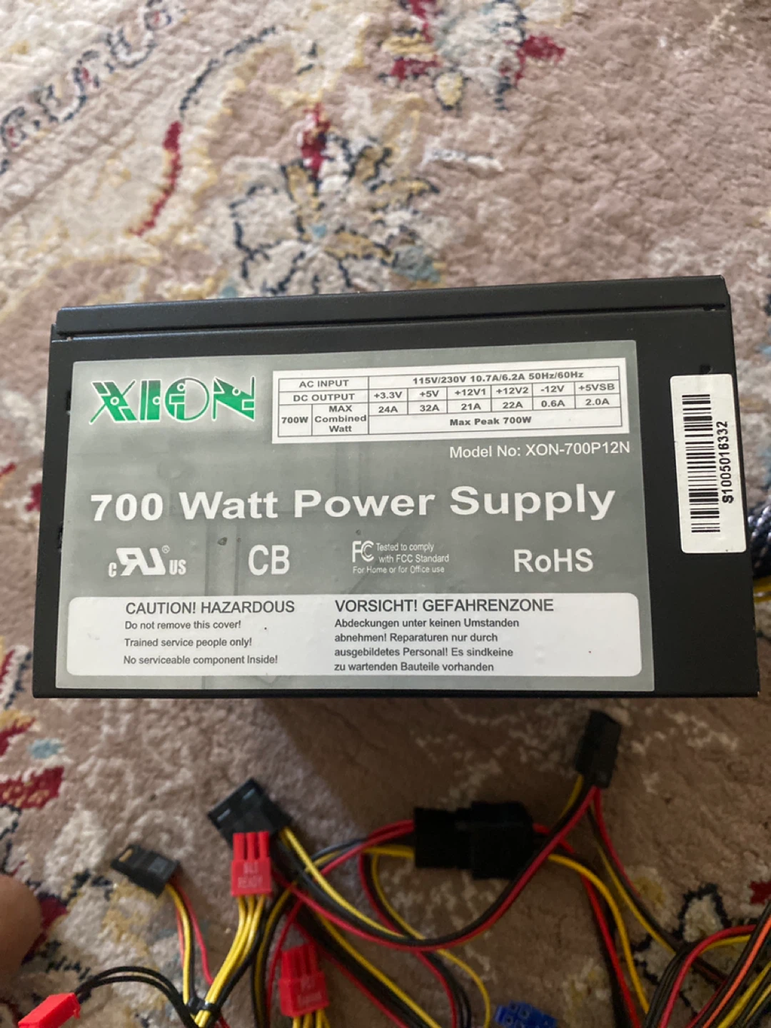 XION 700 Watt Power Supply - photo 2