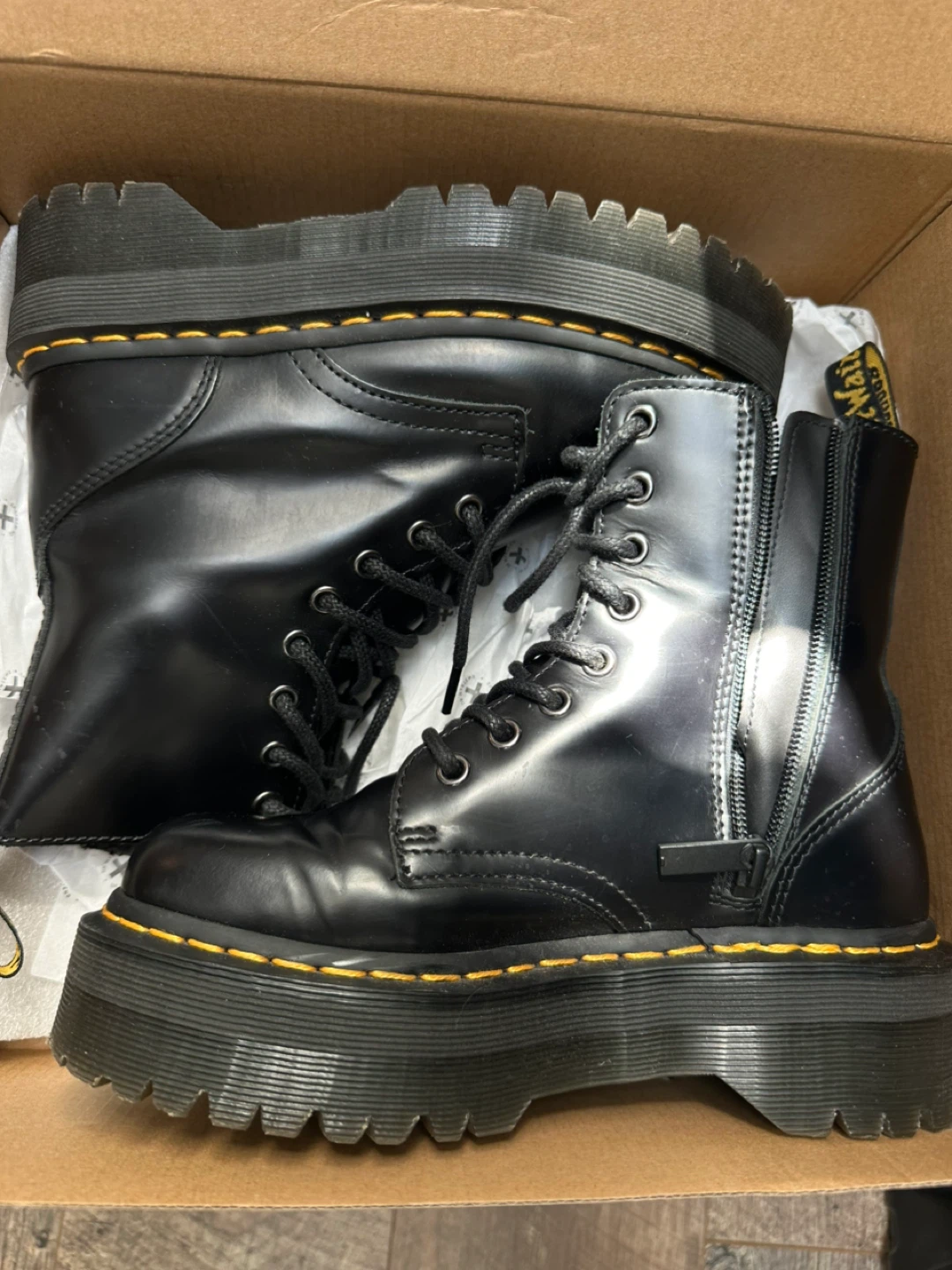 Dr. Martens Black Platform Boots - photo 2