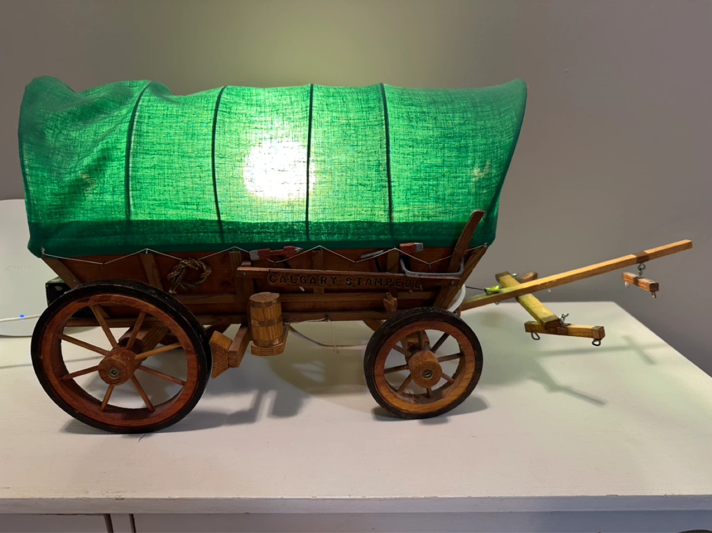 Collectible Calgary Stampede Covered Wagon Lamp