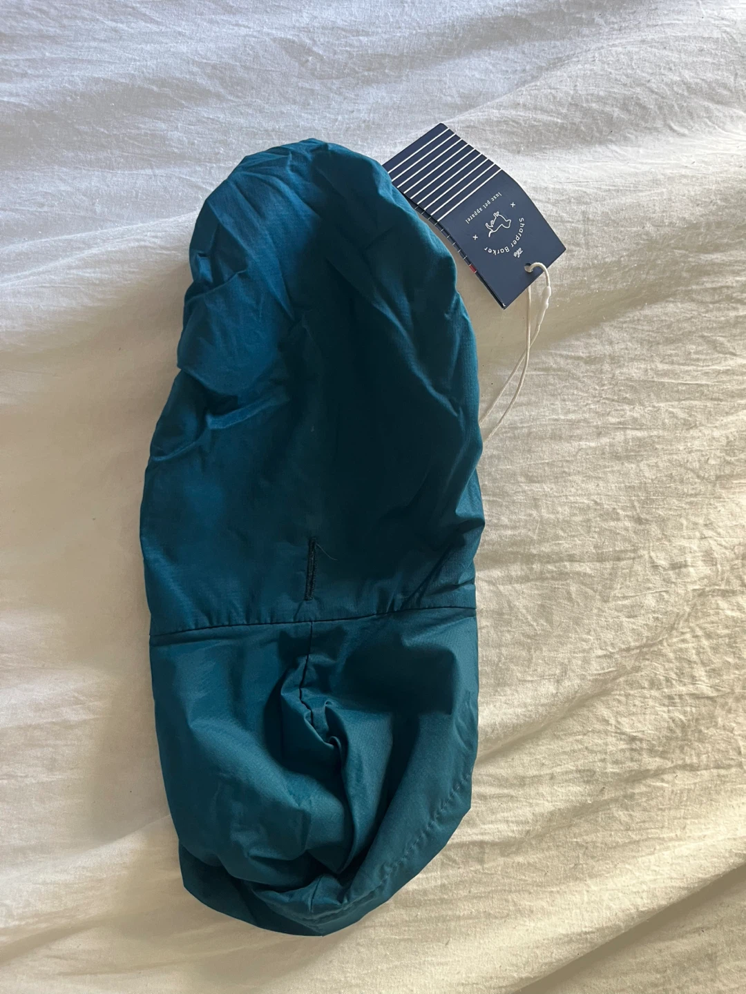 The Sharper Barker Dog Coat - Teal & Pink Stripe - photo 4
