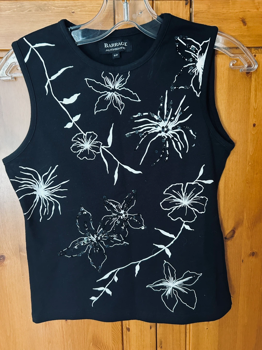 NEW Black Top with Sequin Detail - S/P - photo 2