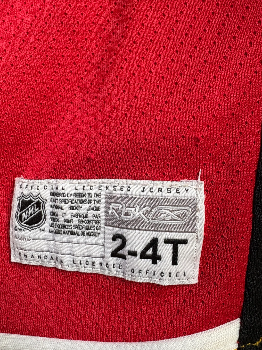 Reebok Calgary Flames Youth Hockey Jersey 2-4T - photo 3