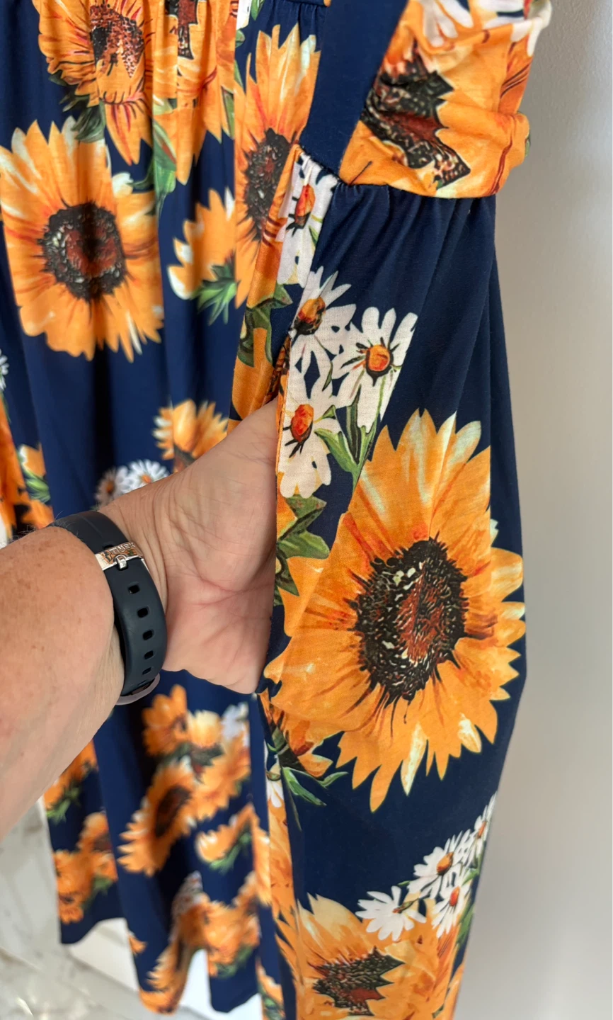3XL Women's Maxi Dress with Pockets Cotton stretch - photo 2