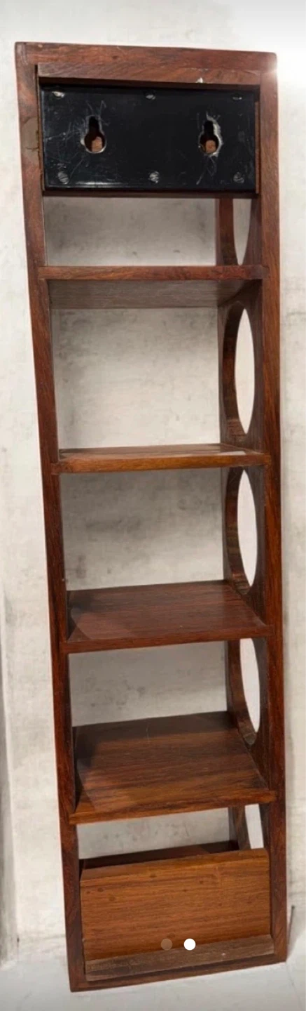 Wooden Wall Shelf with 4 Openings - photo 2
