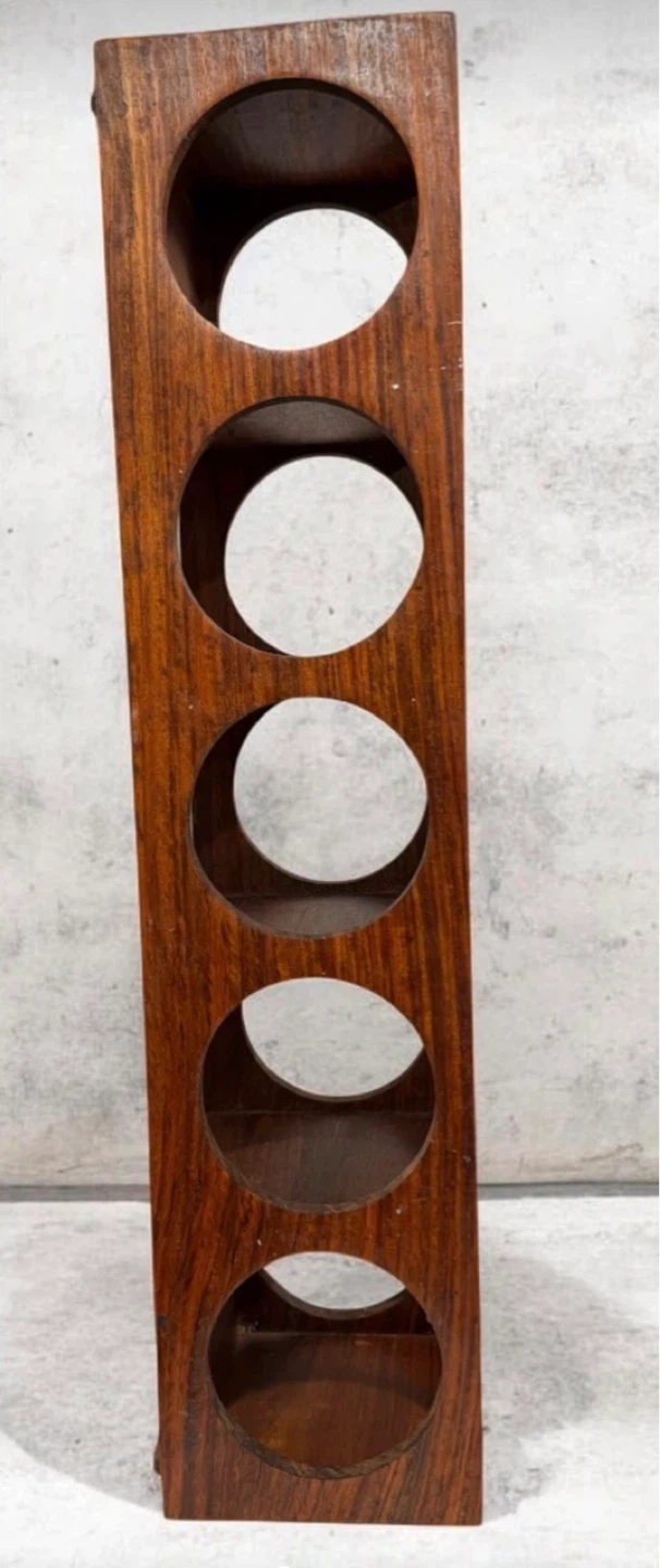 Wooden Wall Shelf with 4 Openings