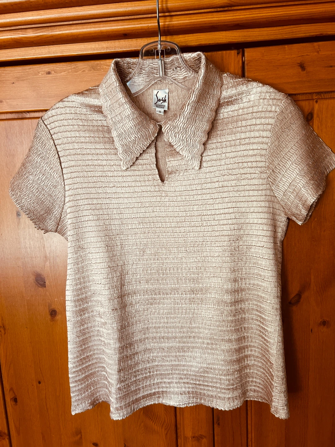 Vintage stretchy Gold top - photo 2