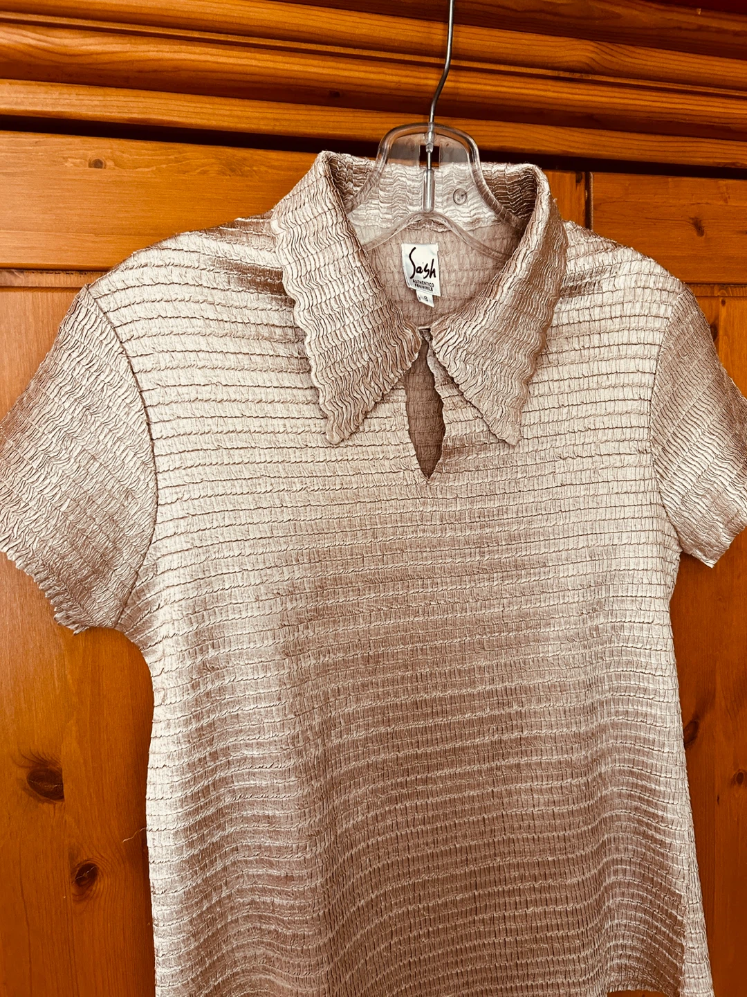 Vintage stretchy Gold top