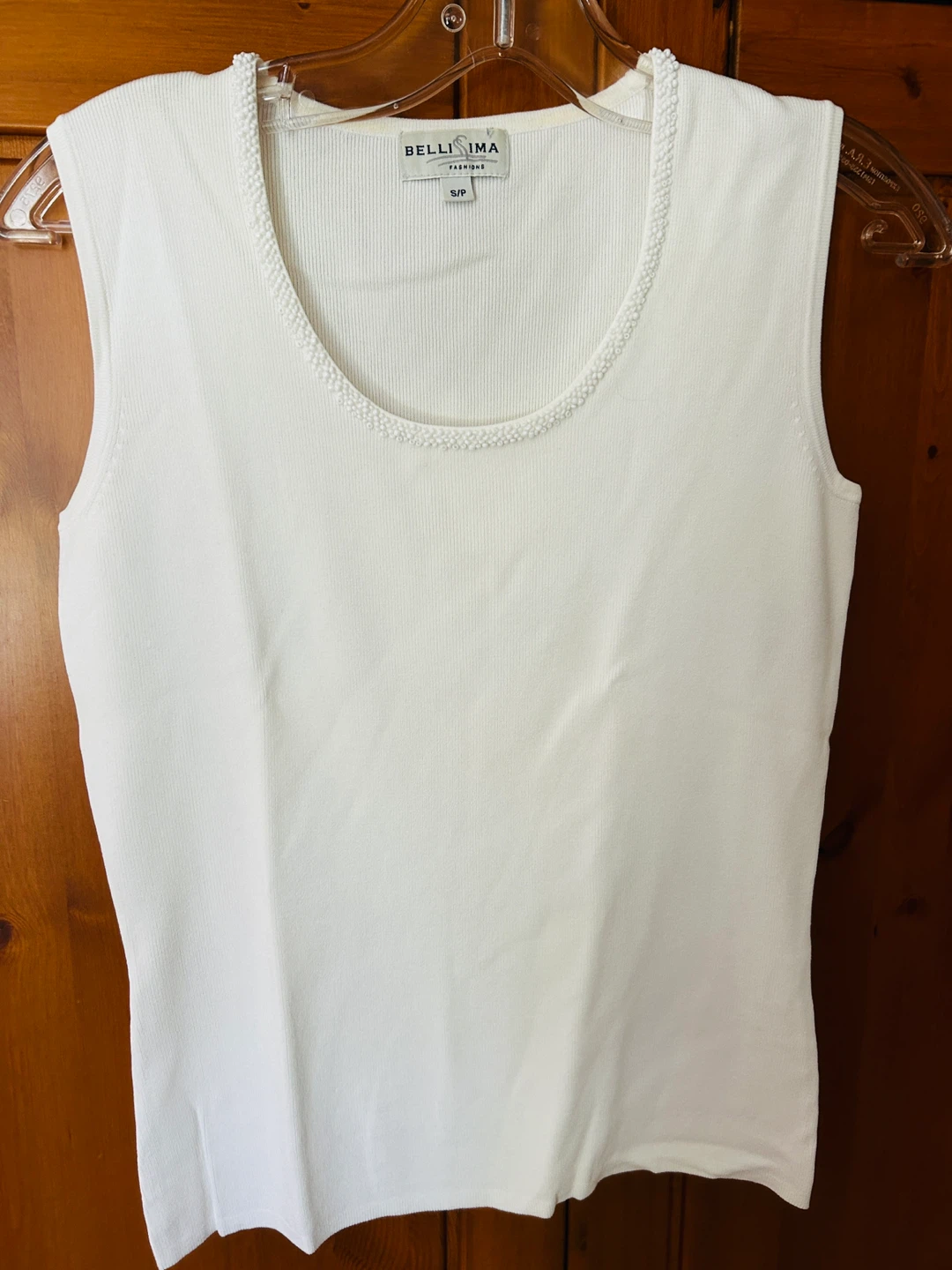 Bellissima White Beaded Top - photo 3