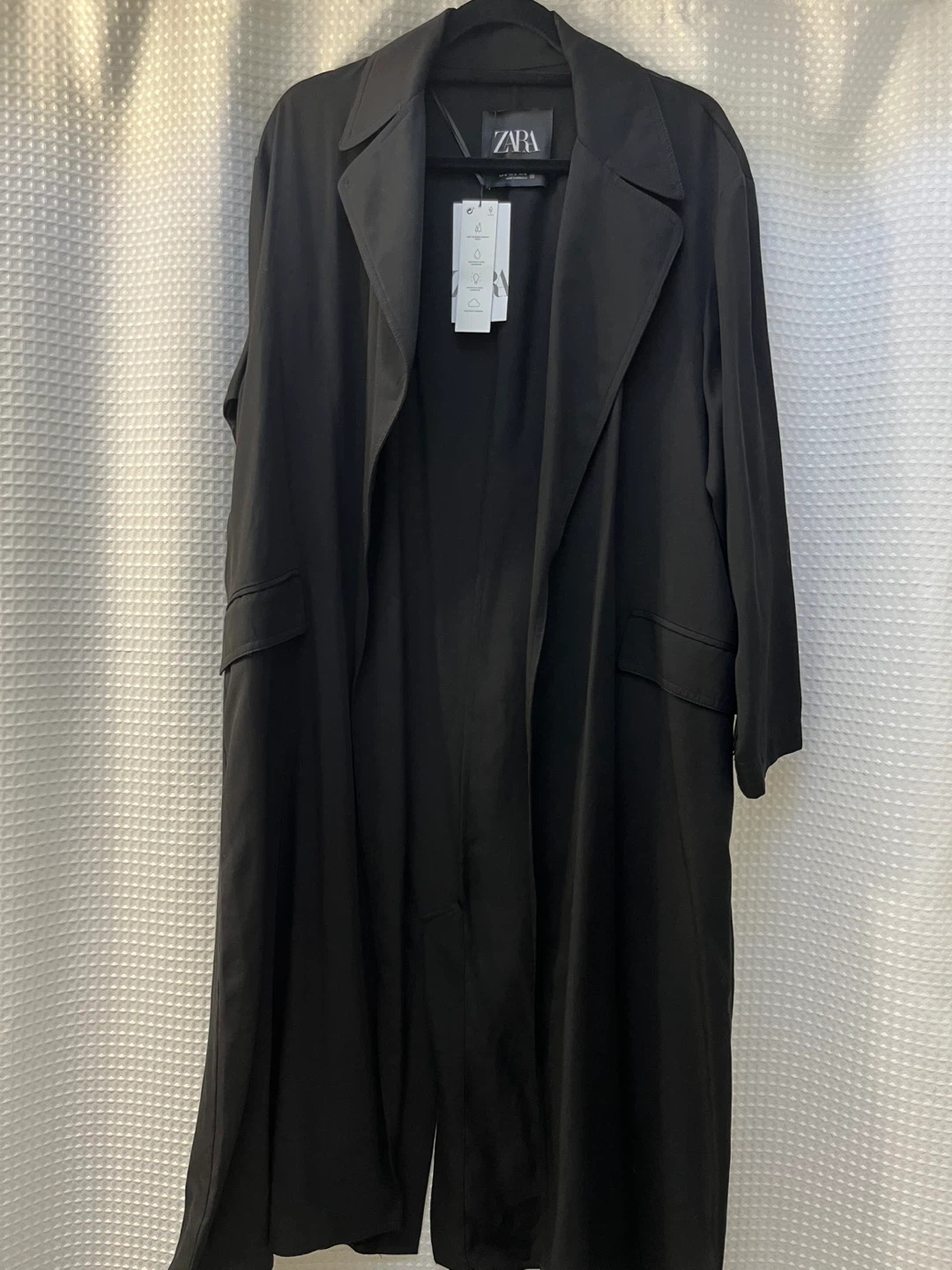 ZARA Black Duster Coat - Size M - photo 2