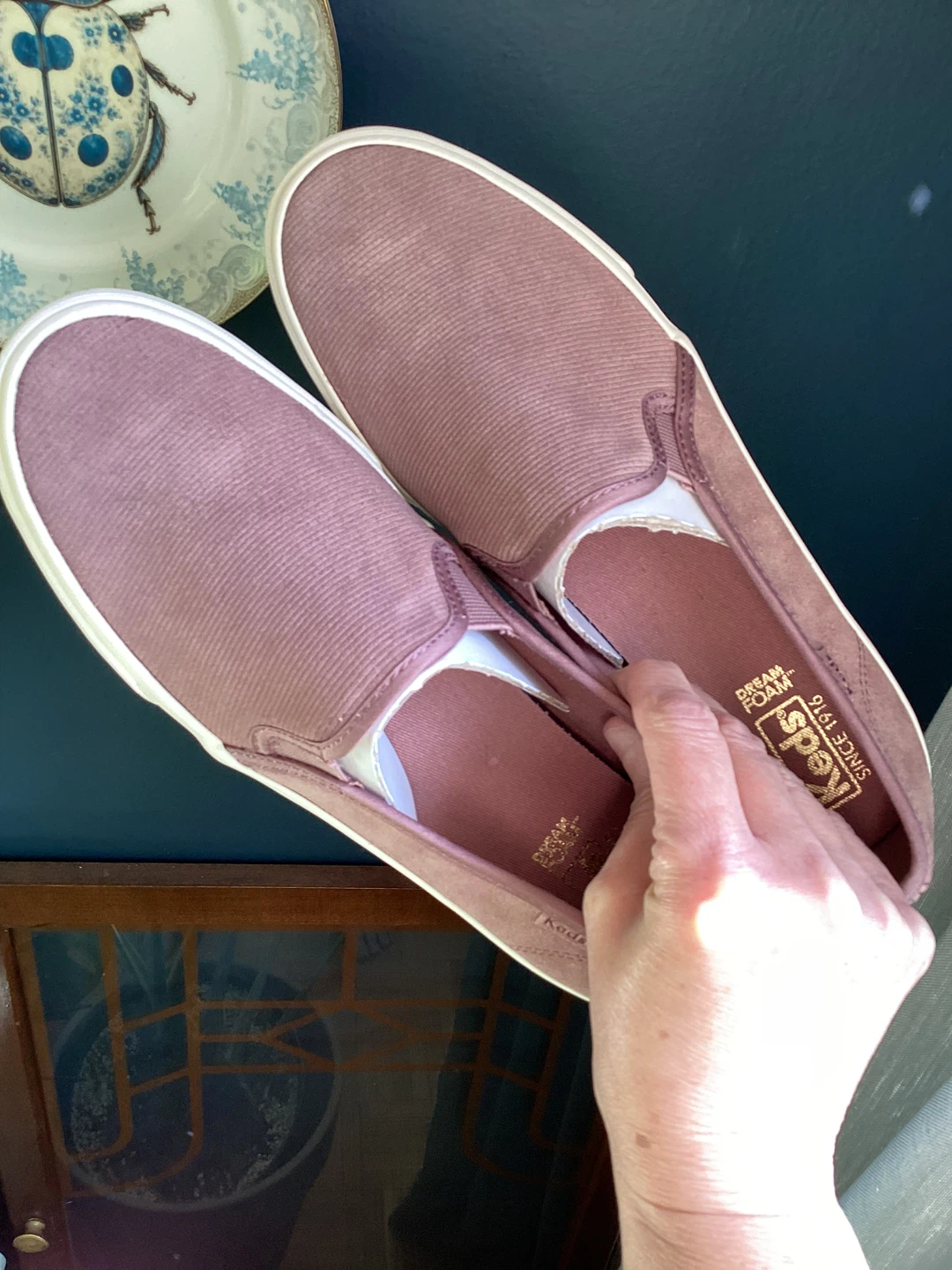 BNIB Keds Suede Slip-On Sneakers Size 9