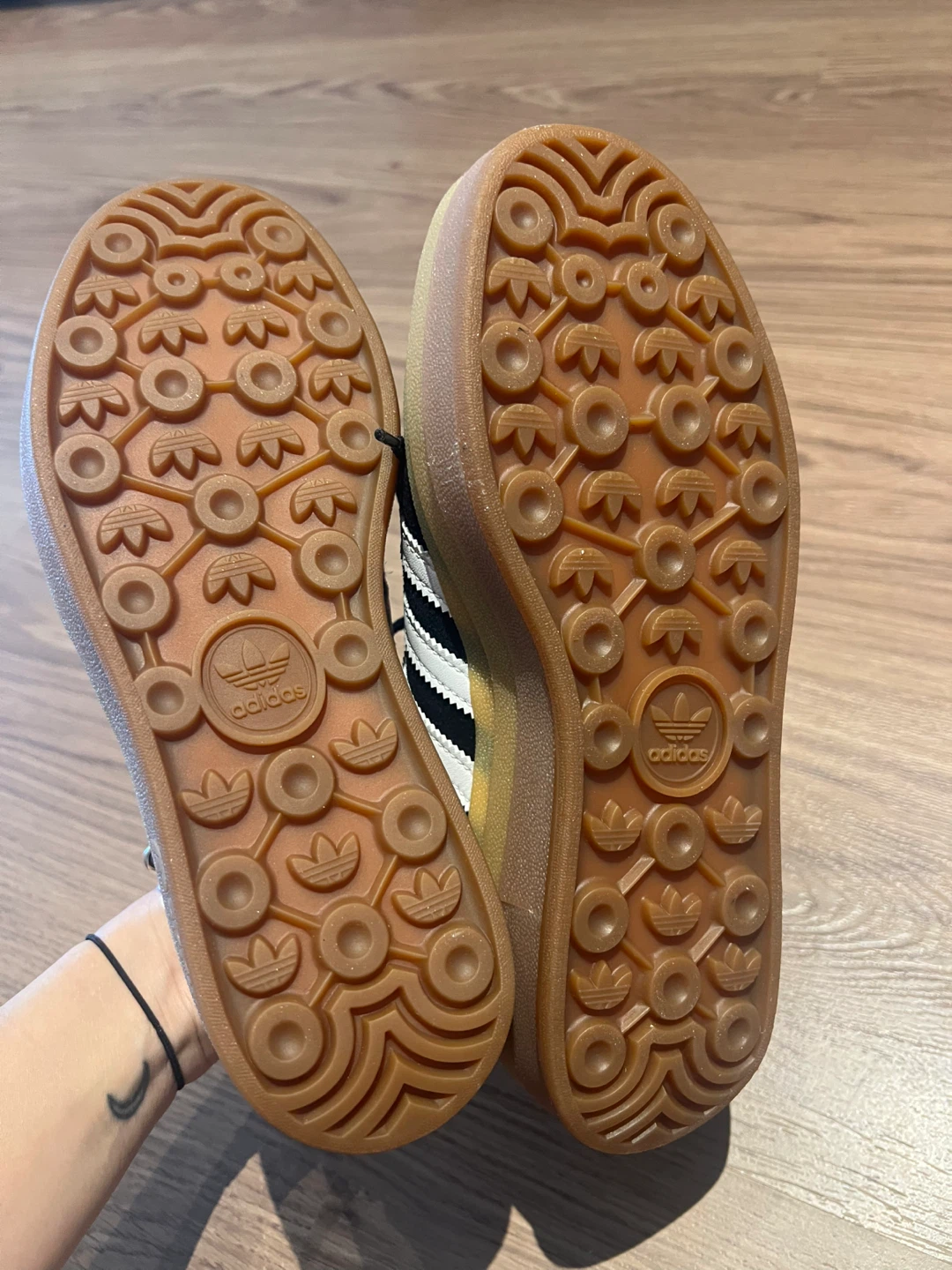Adidas Gazelle Black White Gum Sole Sneakers - photo 2