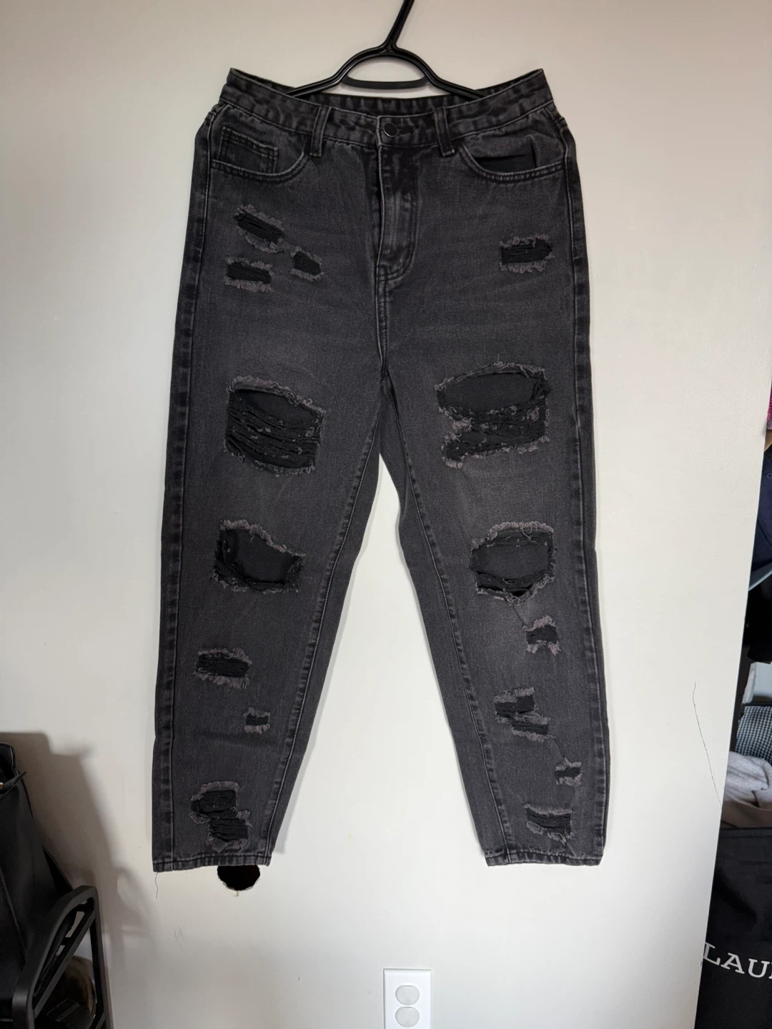 Distressed Mom Jeans