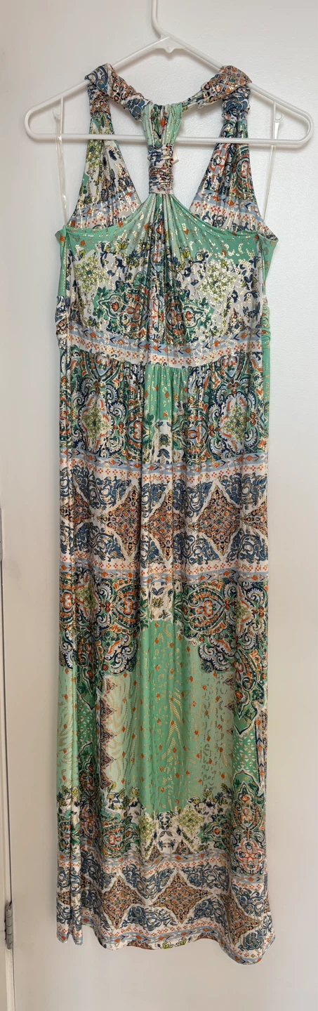 Size Small Maxi Dress Never Worn with Gold Sparkle - photo 5