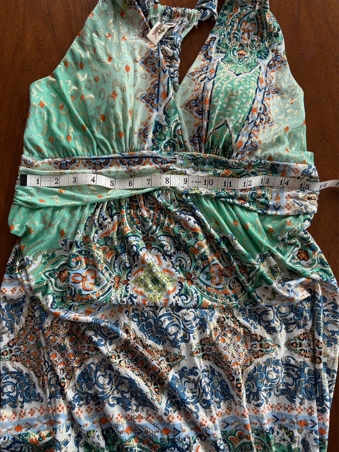 Size Small Maxi Dress Never Worn with Gold Sparkle - photo 3