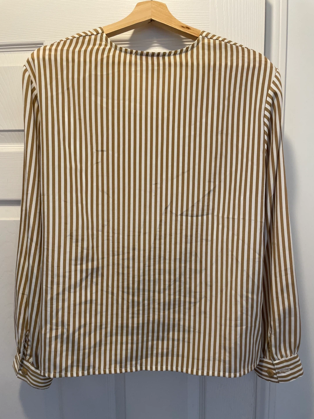 Striped Button-Up Blouse Size 14 - photo 3