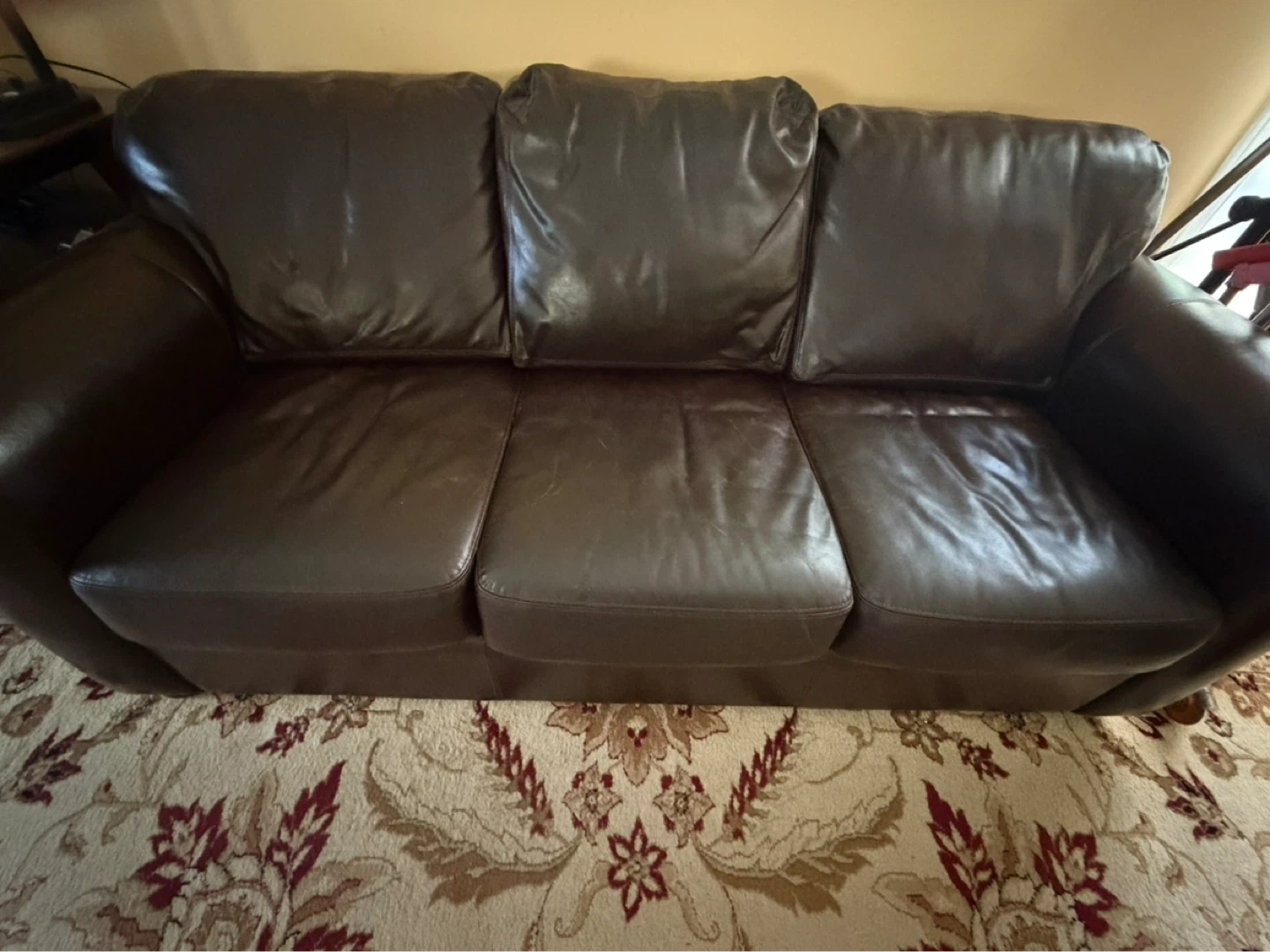 Brown Leather Sofa