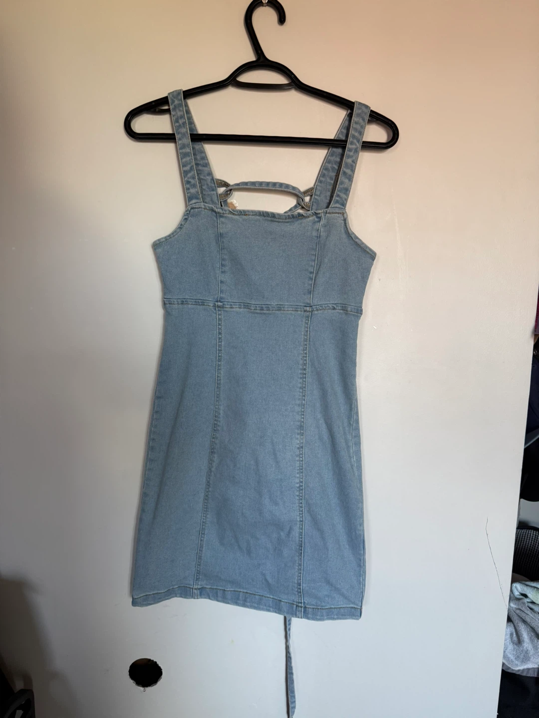 Denim Pinafore Dress