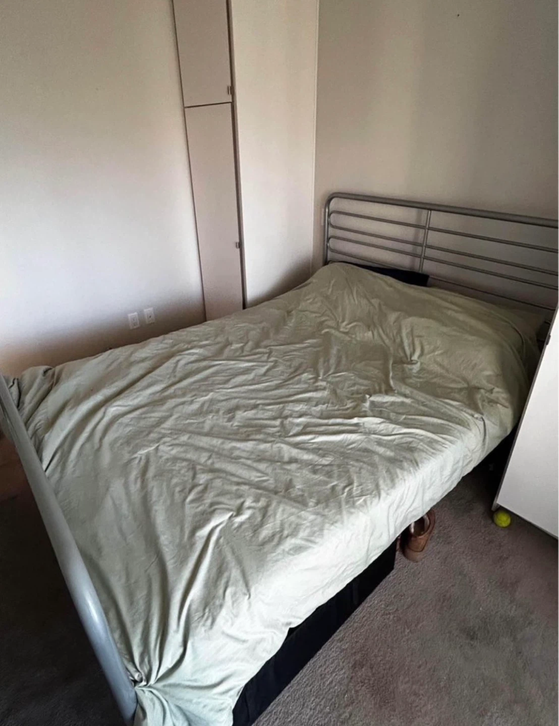 Metal Queen Bed Frame with Headboard and 3 under bed storage - photo 3