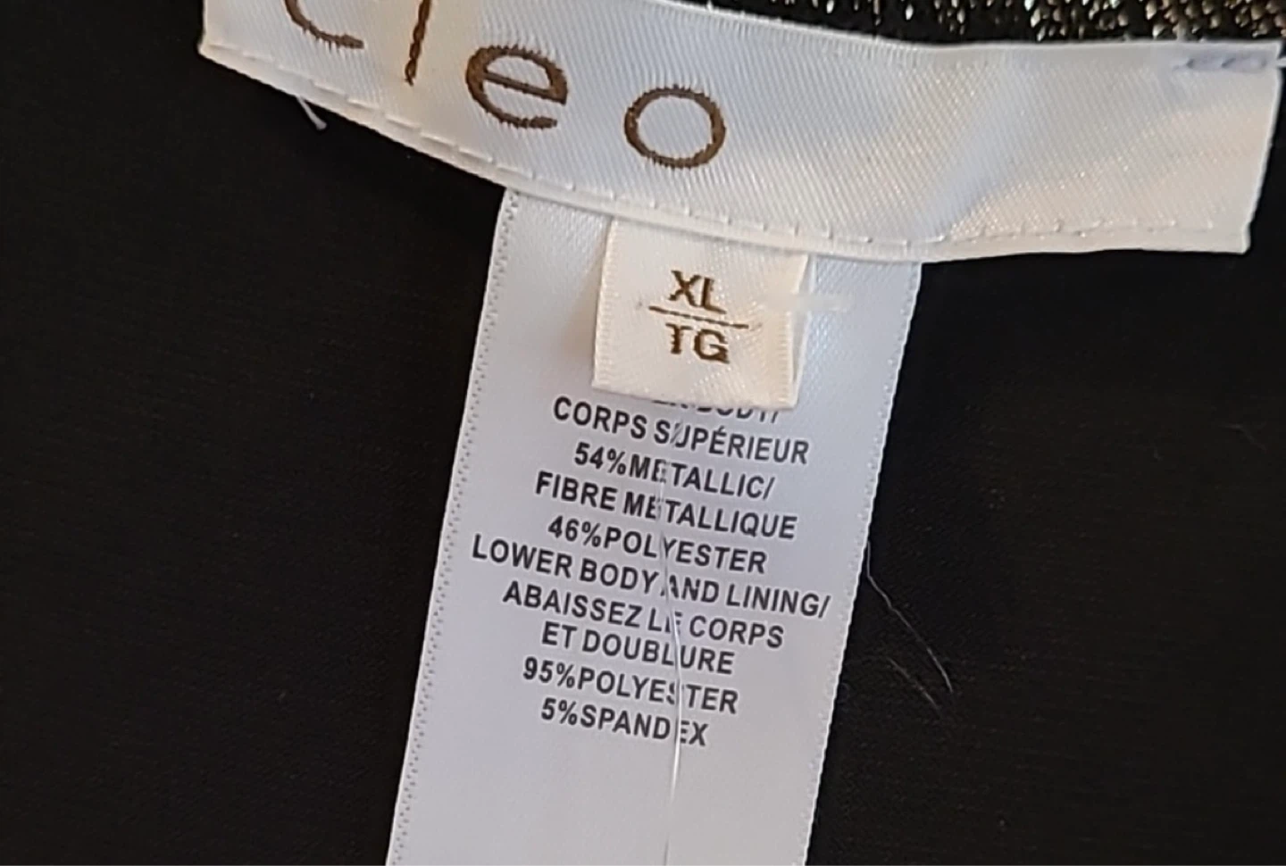 NWT Cleo Metallic Faux Wrap Jumpsuit XL - photo 3