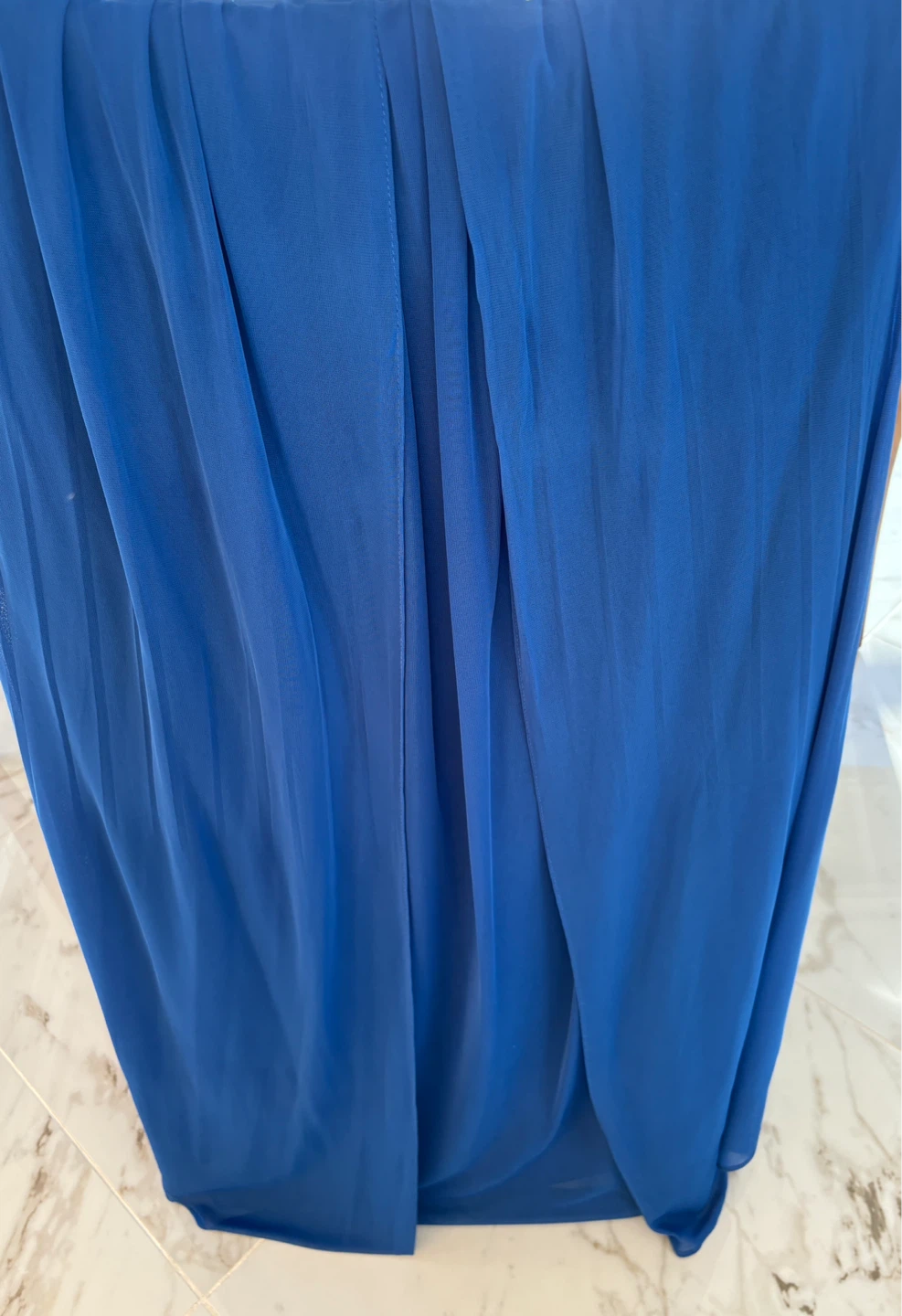 David's Bridal Royal Blue Strapless Gown size 16 - photo 4
