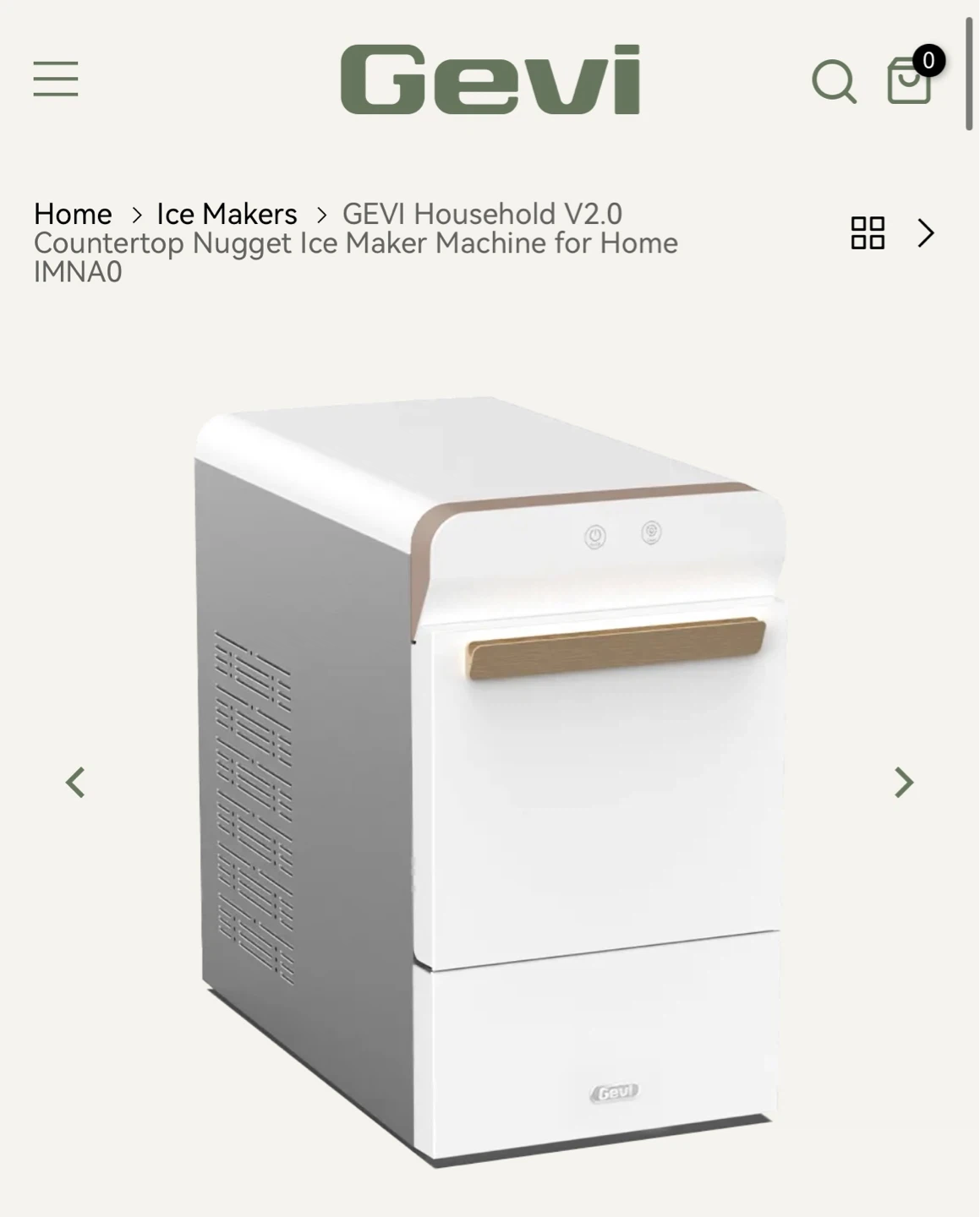 Gevi Household V2.0 Countertop Nugget Ice Maker IMNAO