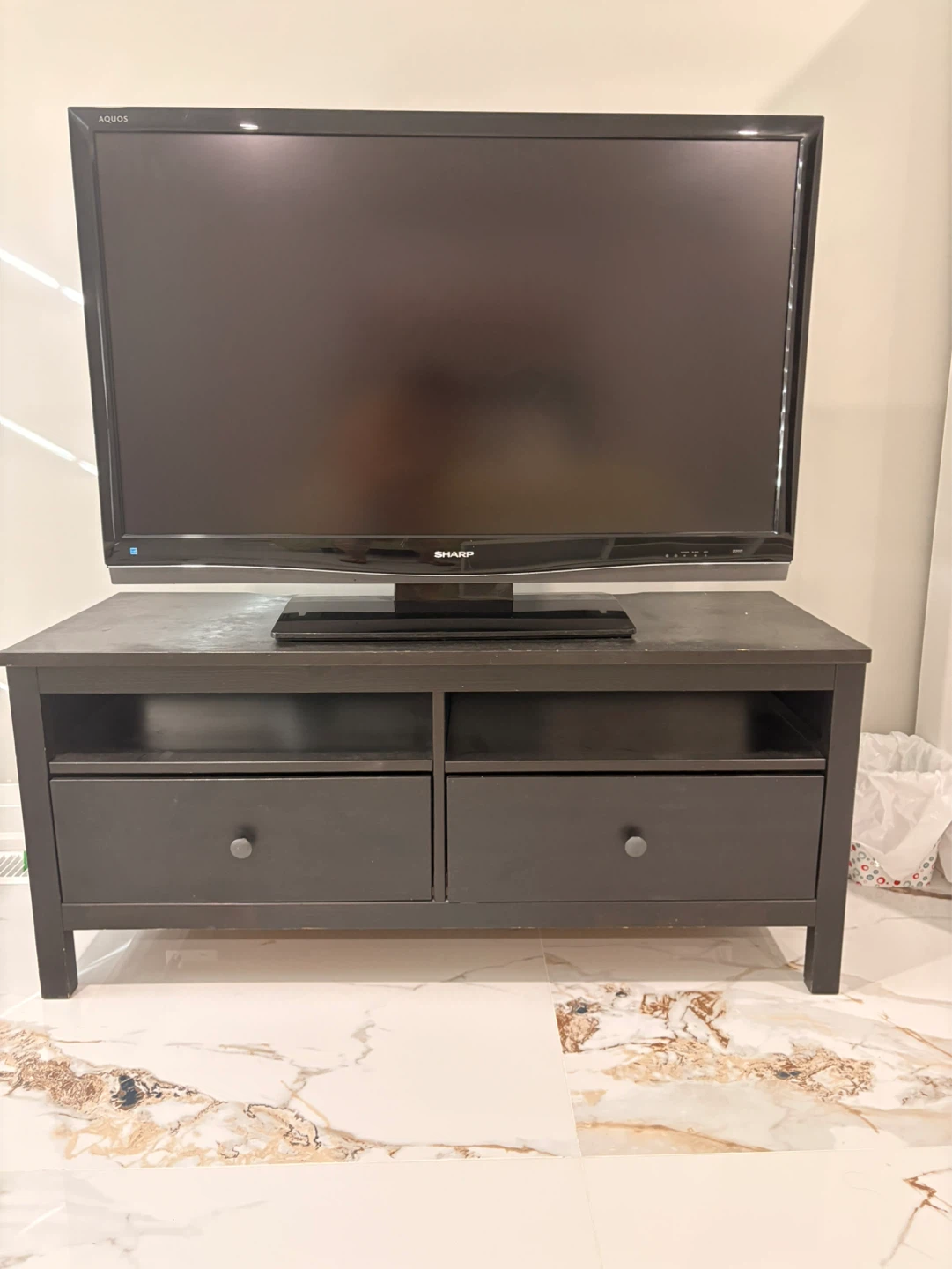 Ikea TV stand - black