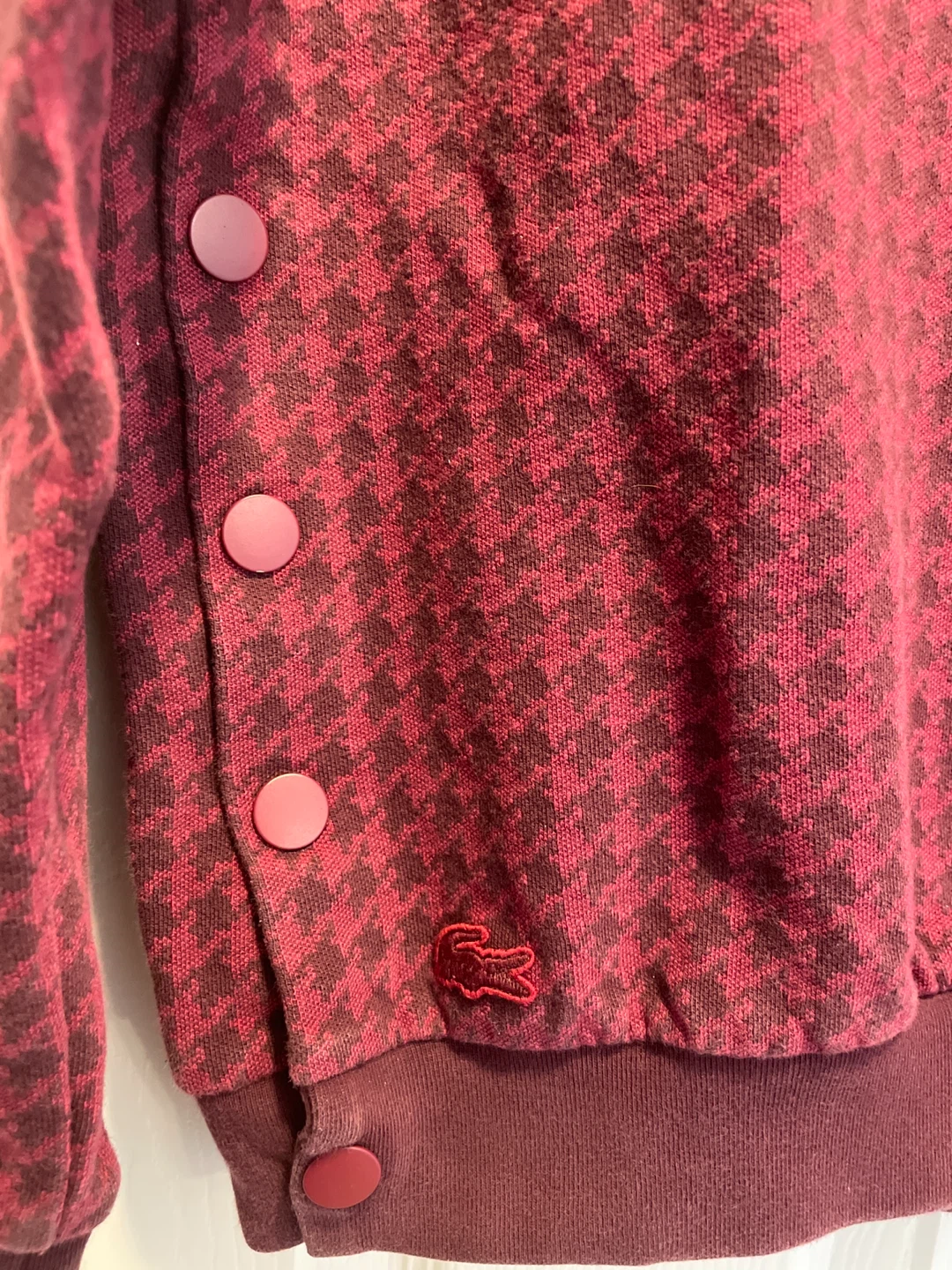 Lacoste Houndstooth Pullover Sweater Size 38 - photo 3