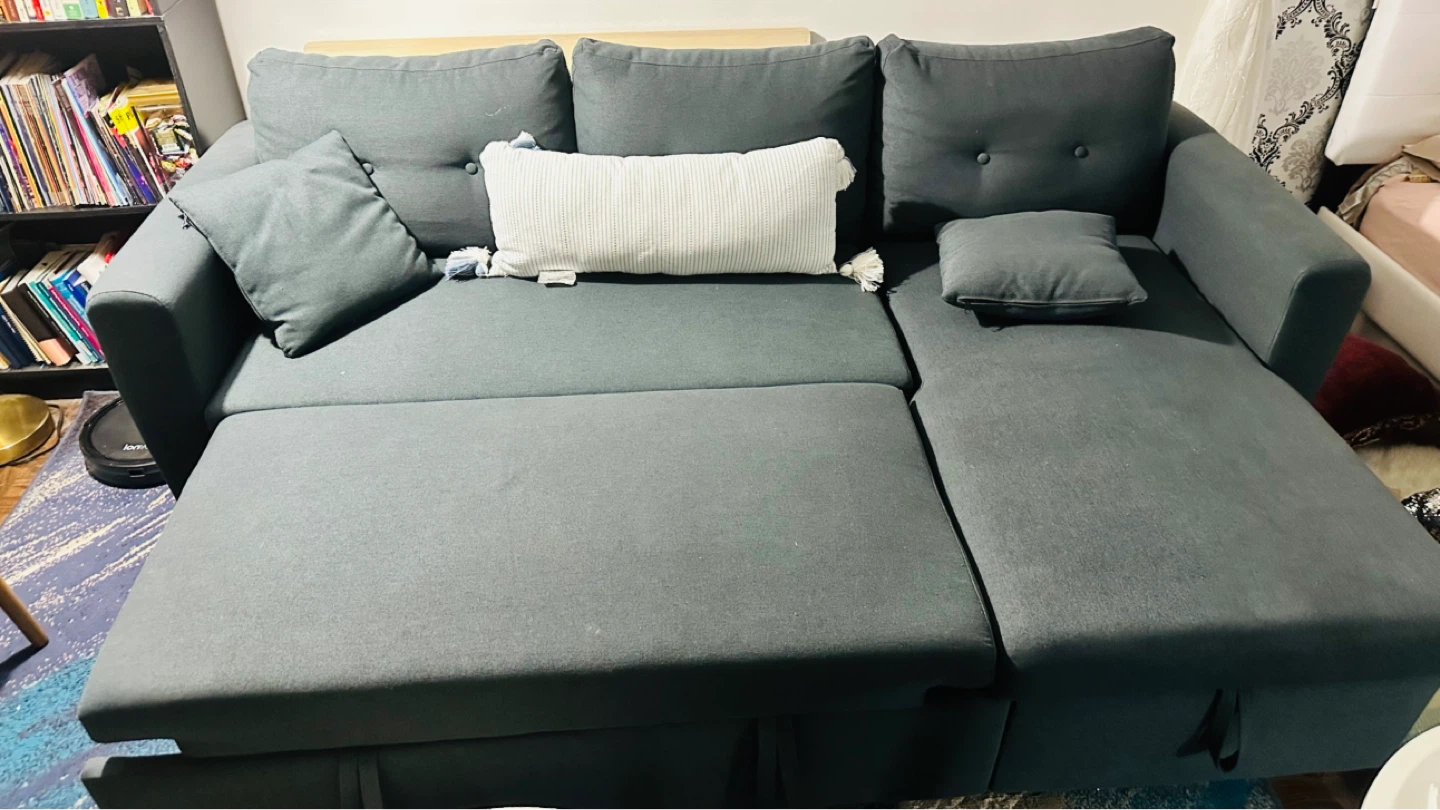 Storage Sofa Sleeper with Storage - photo 2