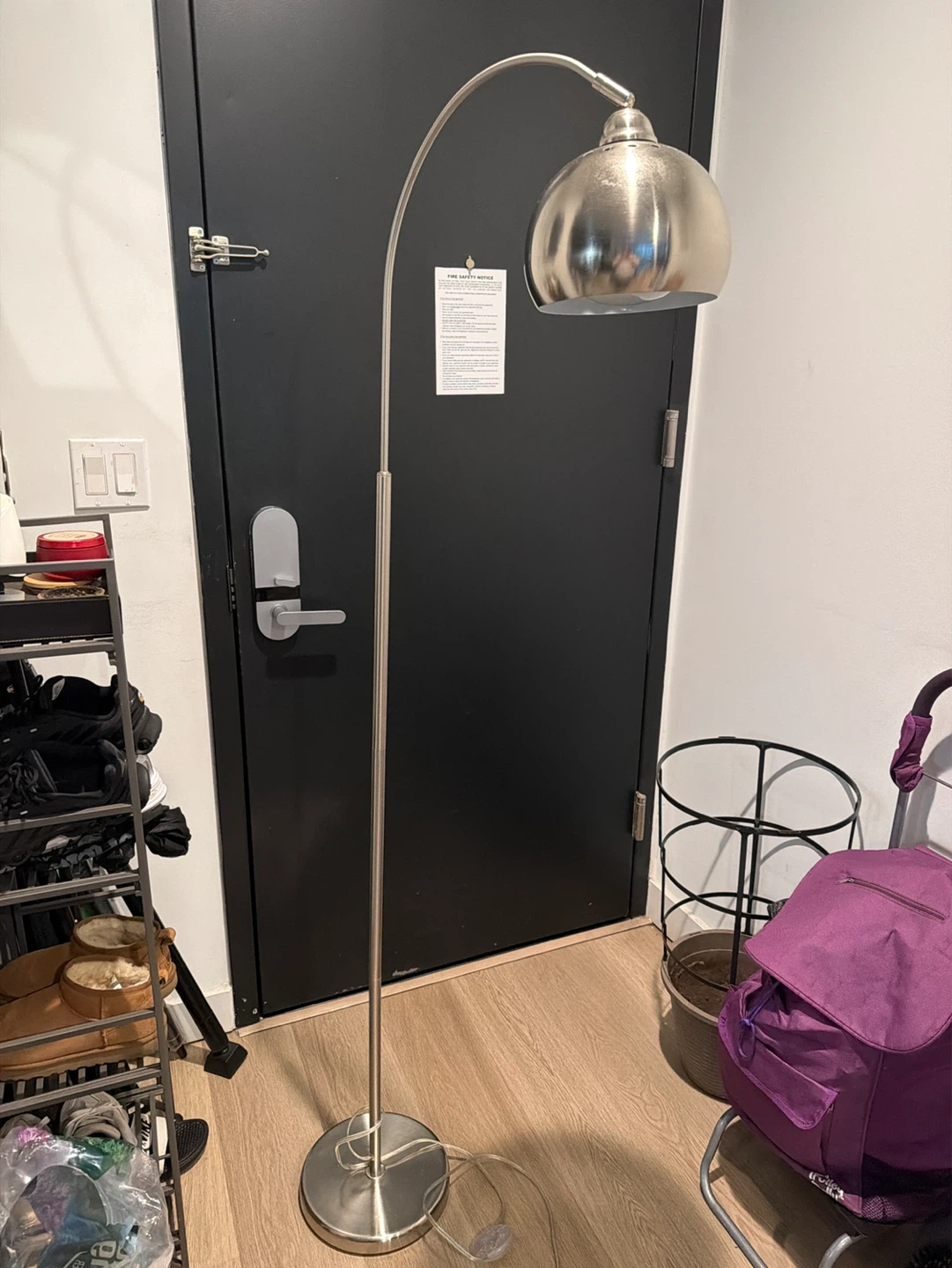 Arc Floor Lamp - Brushed Nickel