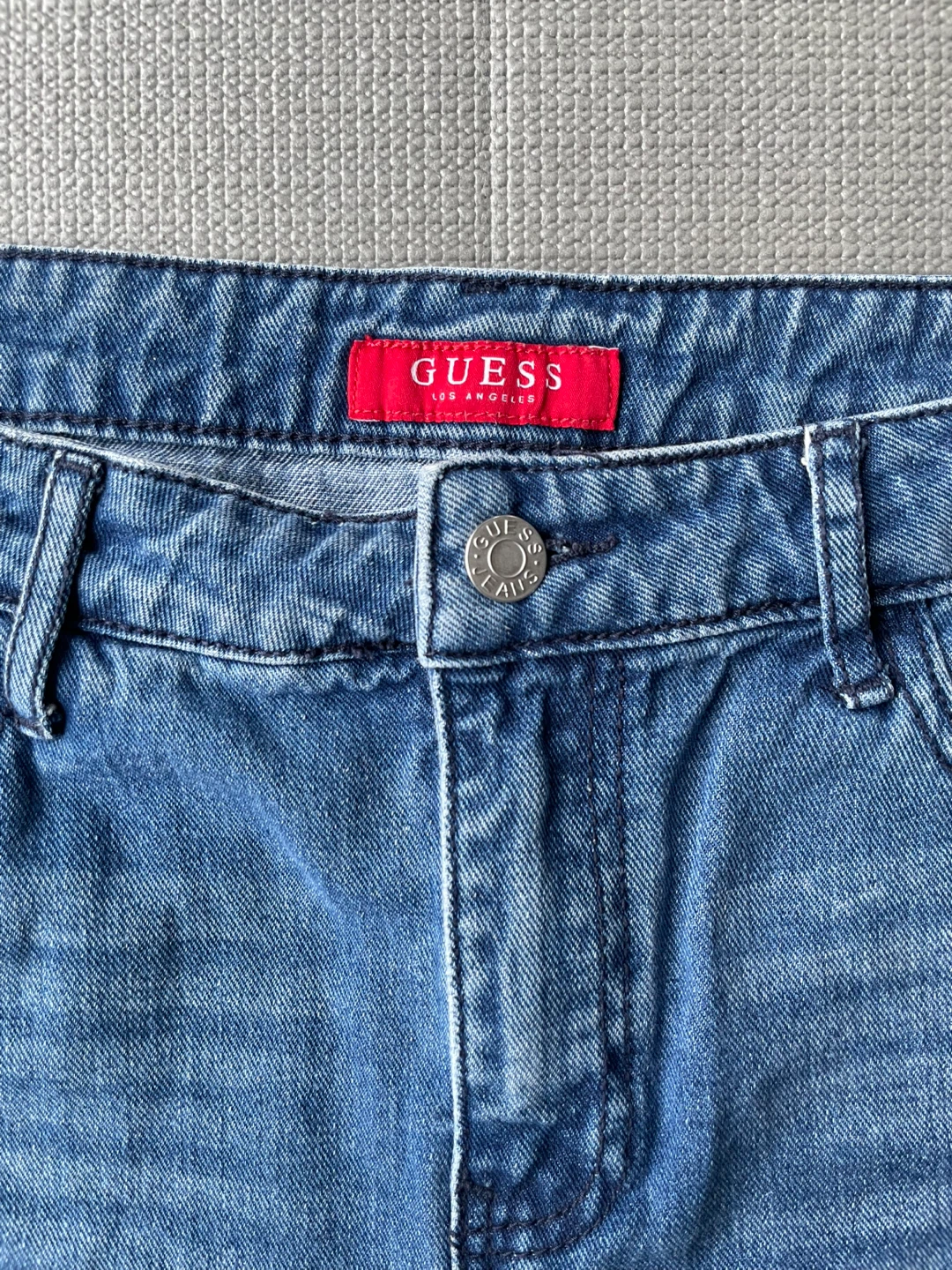 GUESS Denim Shorts with Lace-Up Detail - photo 2