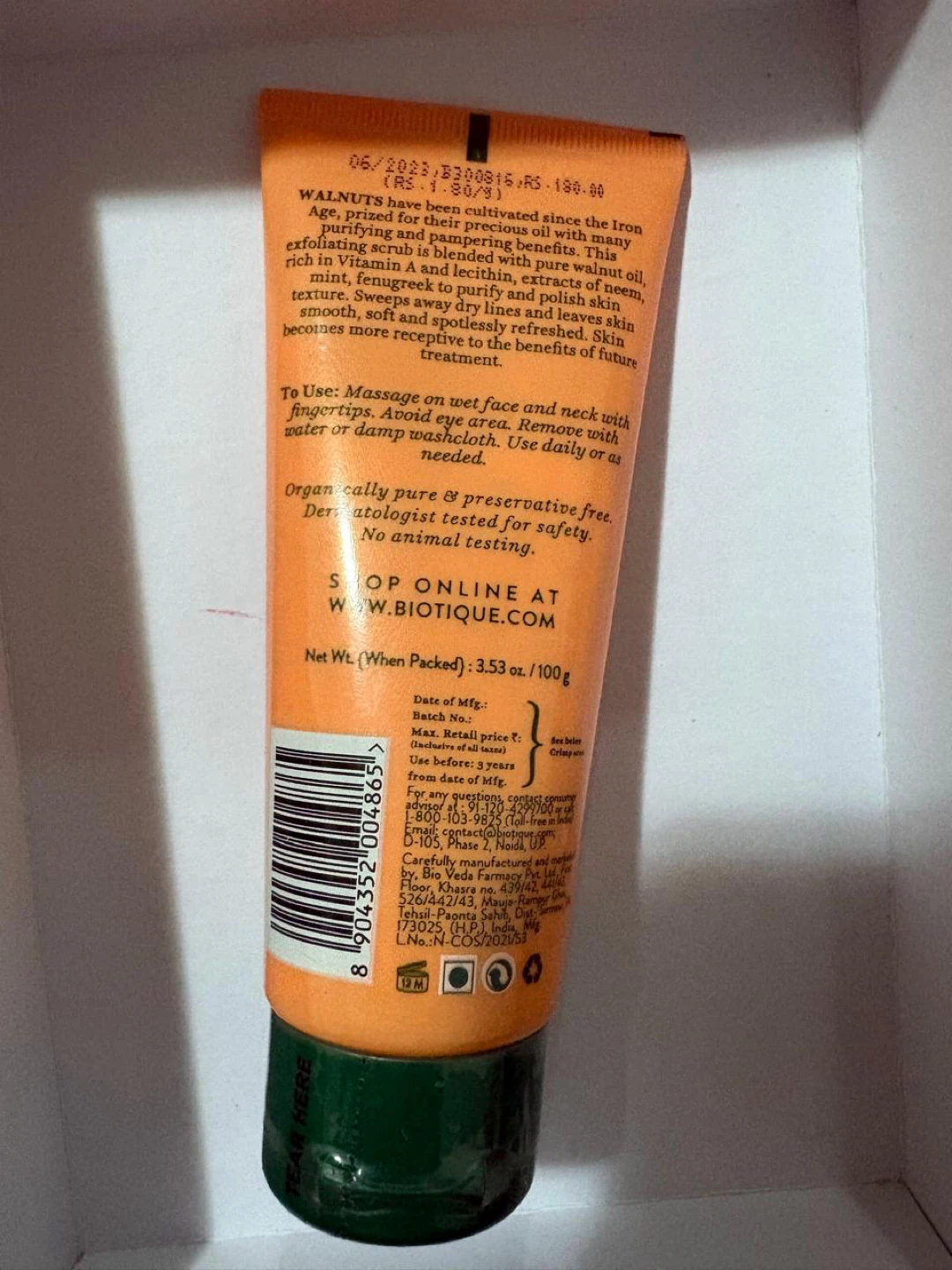 Biotique Walnut Face Scrub - photo 2