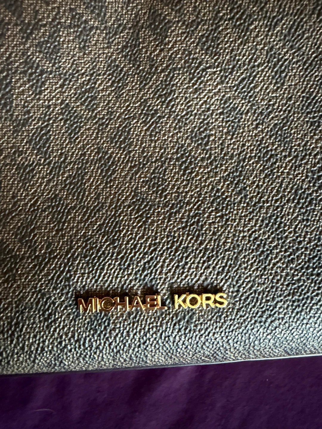 Michael Kors Brown Monogram Small Satchel Bag - photo 2