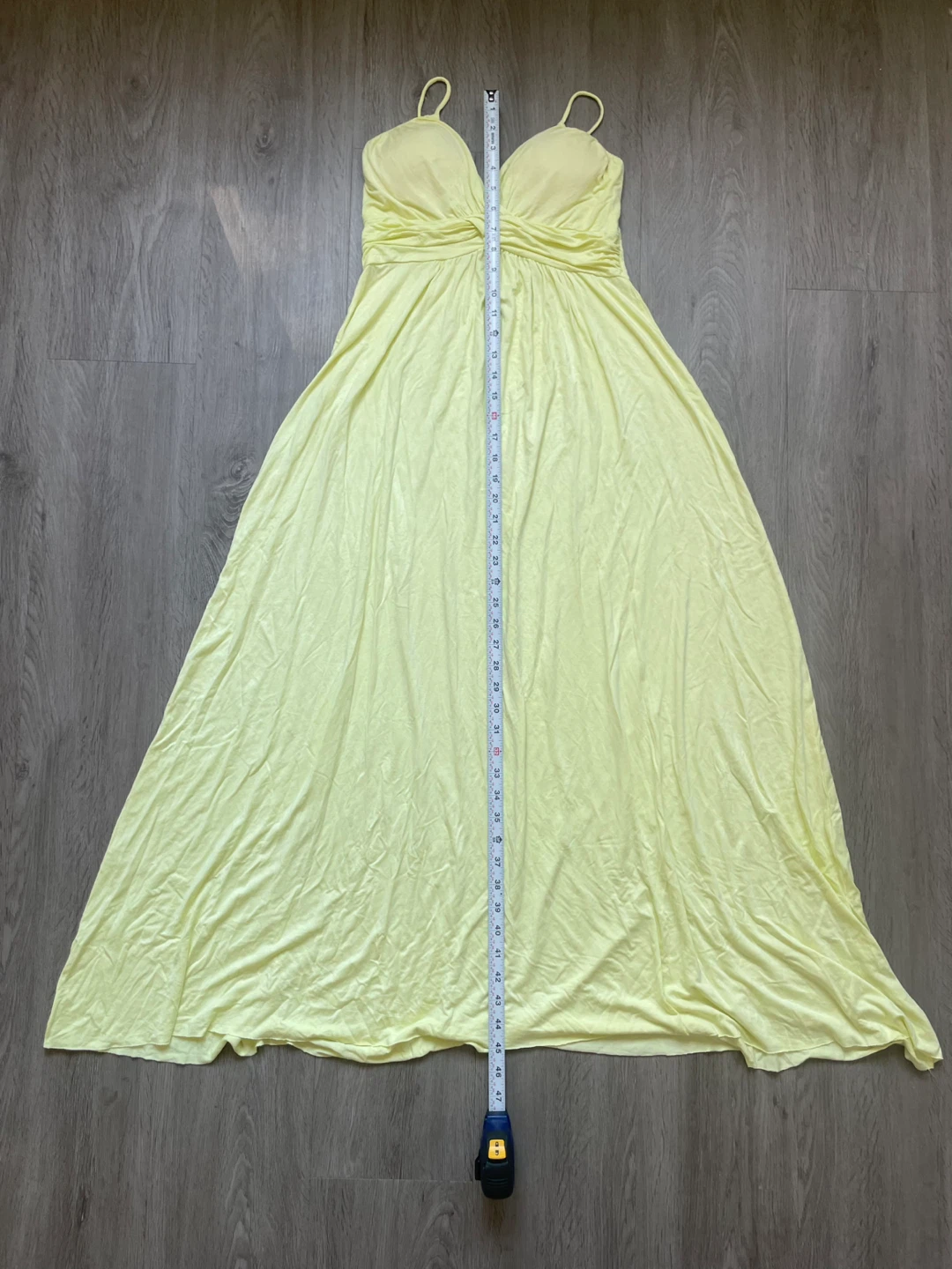 Light Yellow Maxi Dress, size M/L, stretchy - photo 4