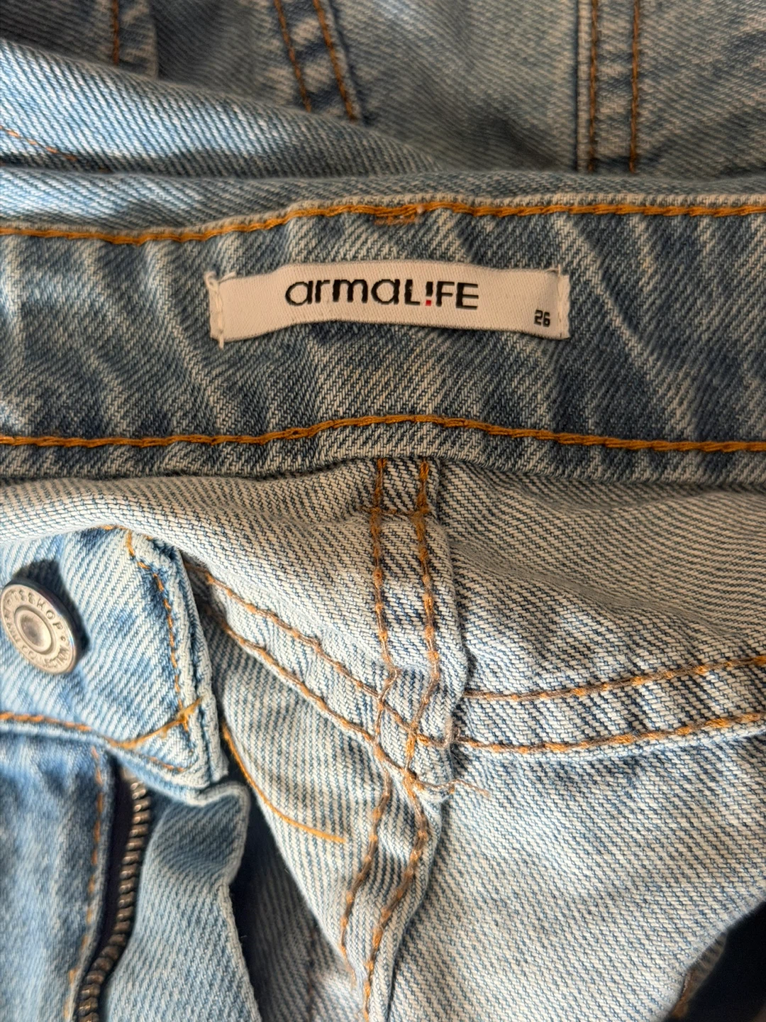 Armalife High-Waisted Wide-Leg Jeans - Size 26 - photo 3